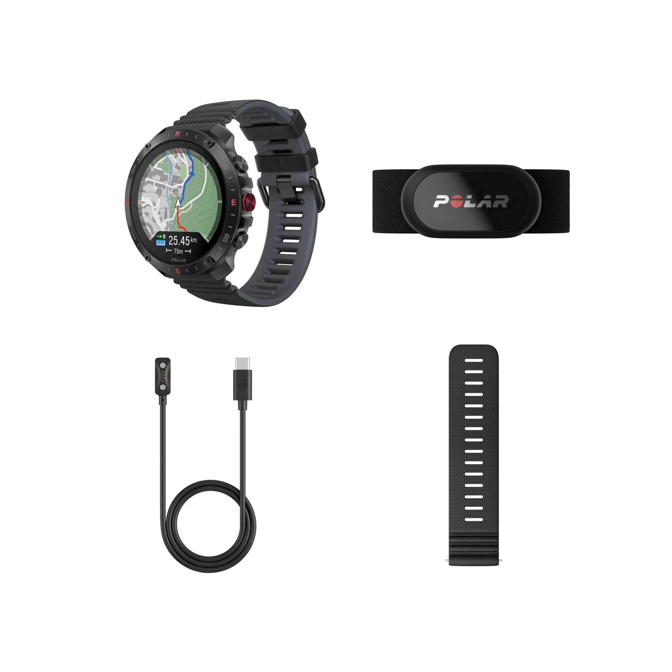 Polar Grit X2 Pro avec capteur de fréquence cardiaque-Noir-S/L image