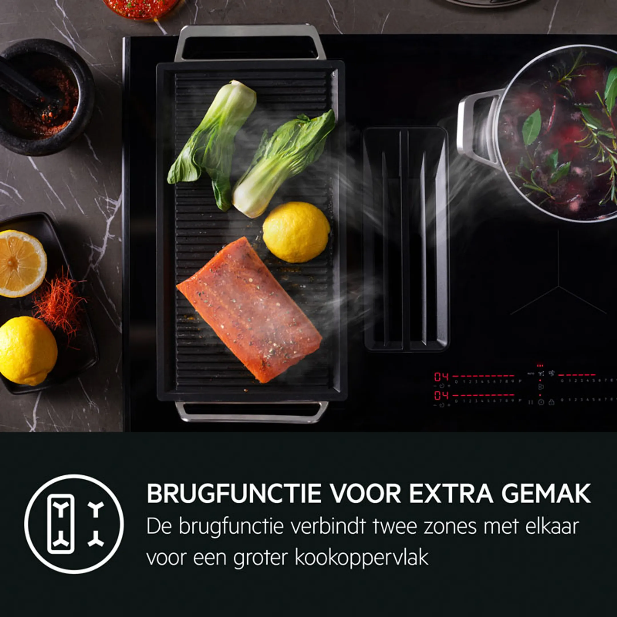 AEG Kookplaat met dampkap CCE84751FB image