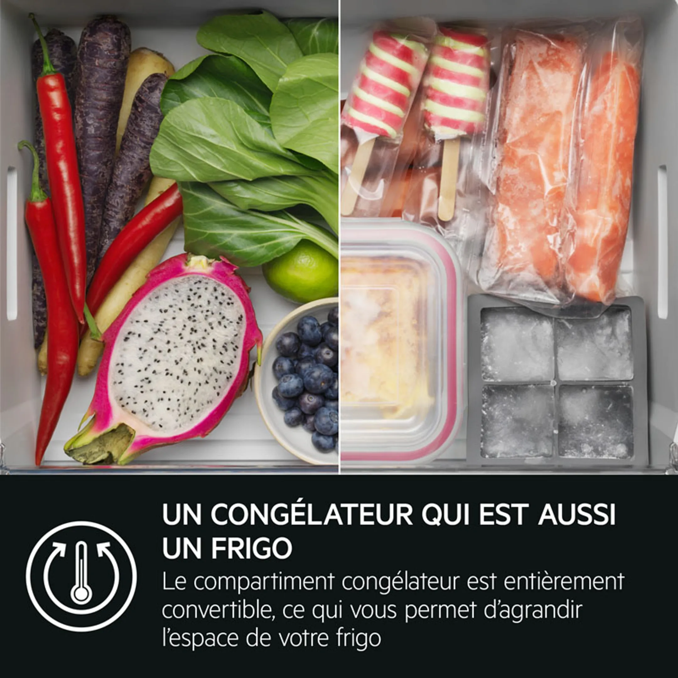 AEG Combi frigo congélateur TSC8M181BC image