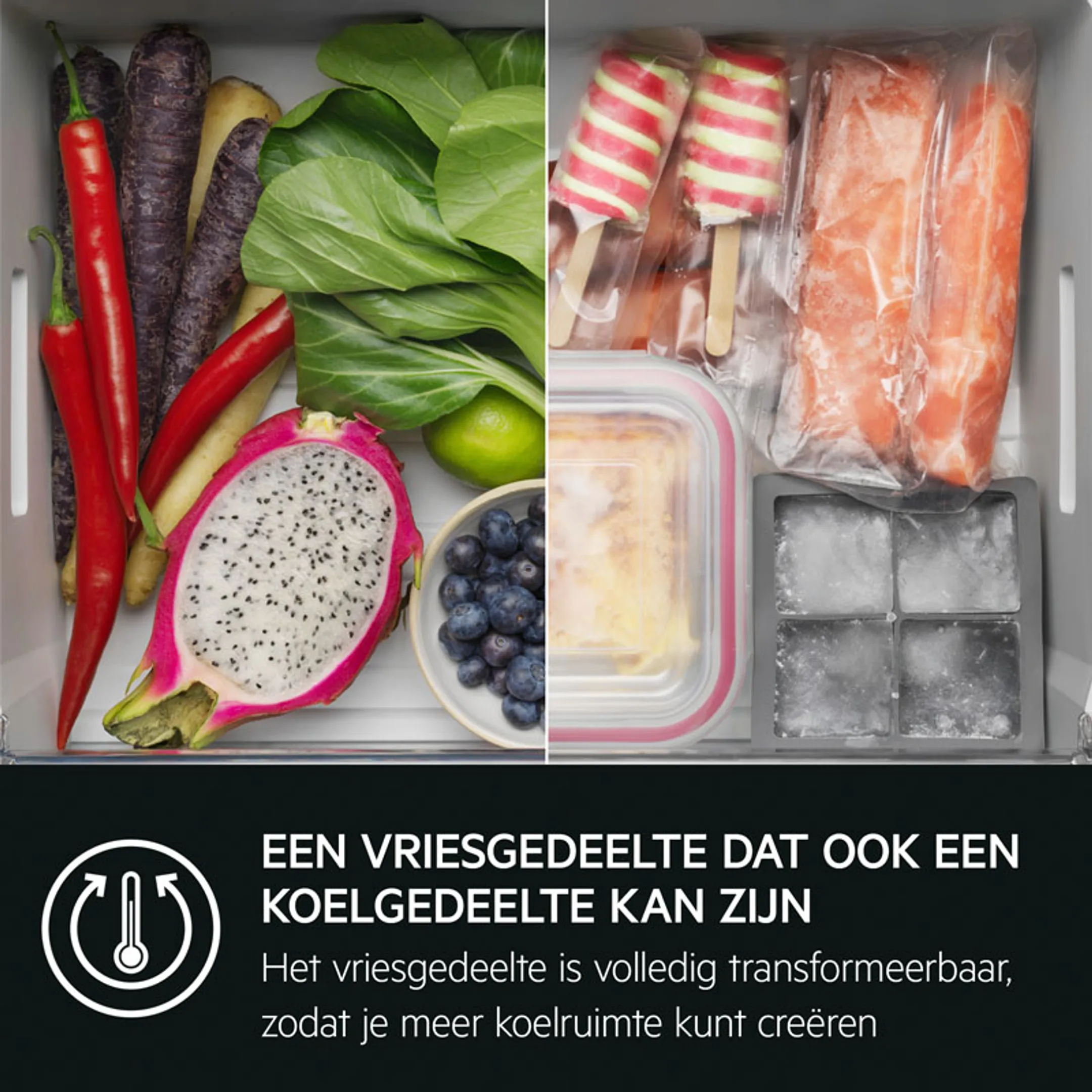 AEG Inbouw koelkast met diepvries TSC8M181BC image