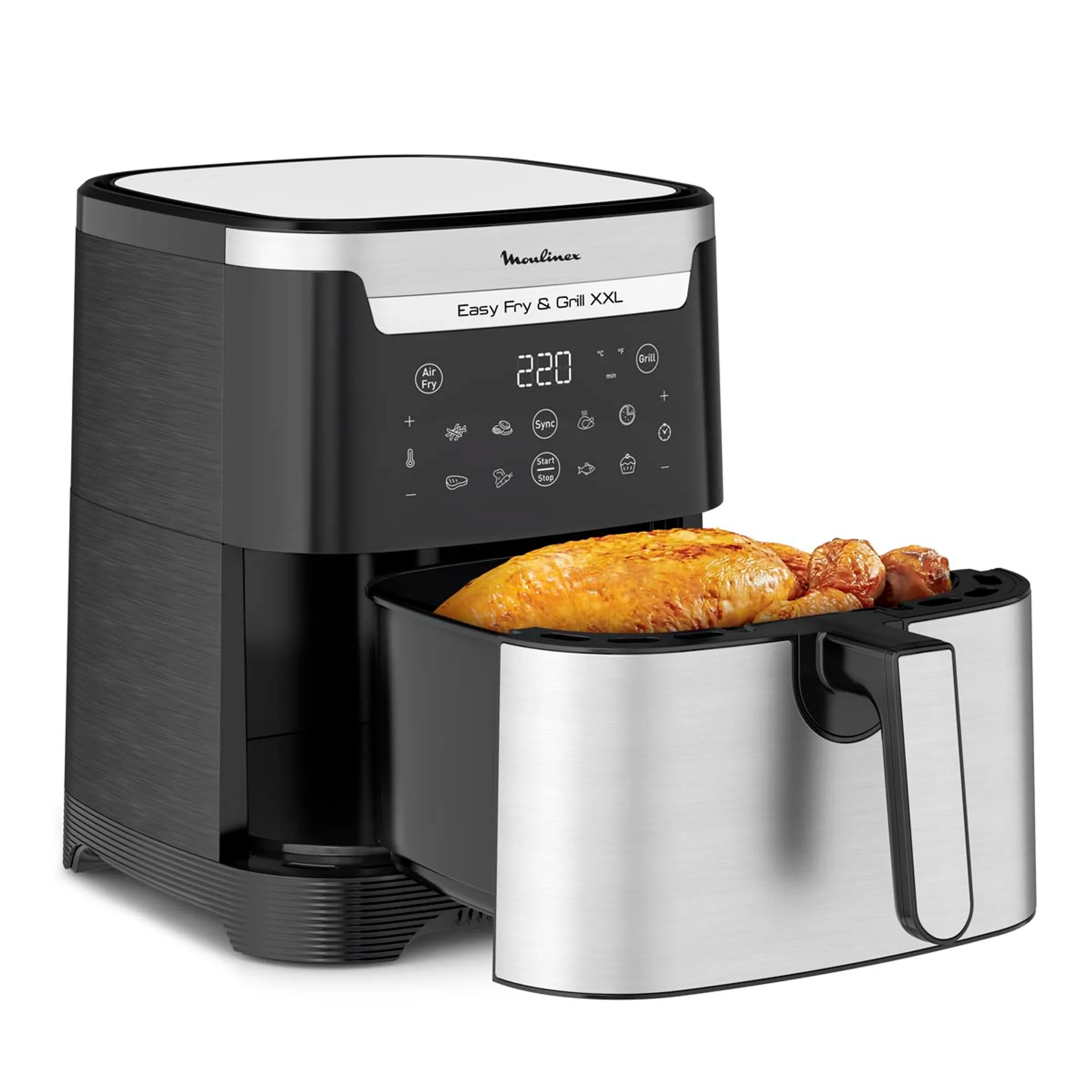 Moulinex Airfryer Easy Fry & Grill XXL Inox EZ801D10 image