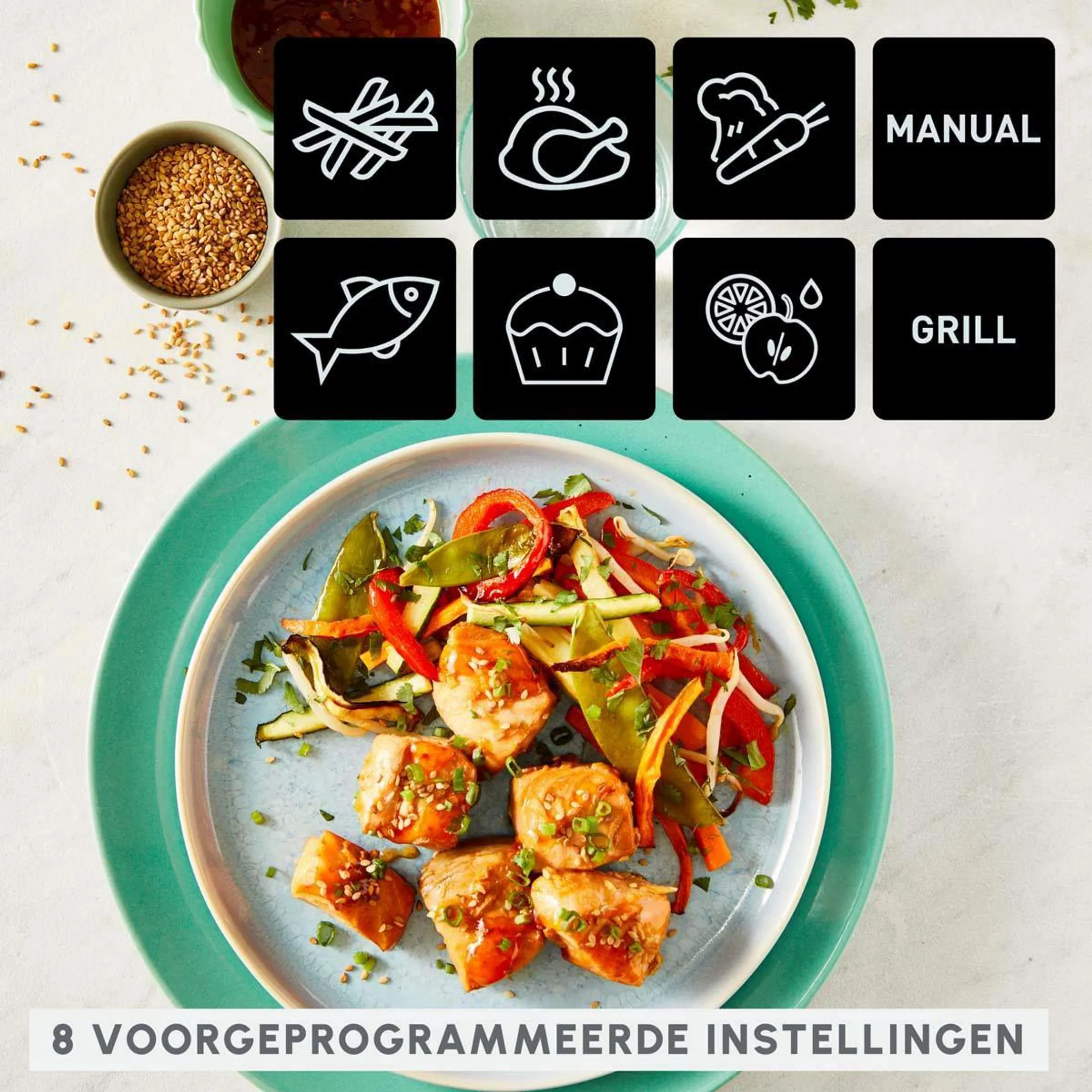 Moulinex Dual Easy Fry & Grill EZ905D20 image