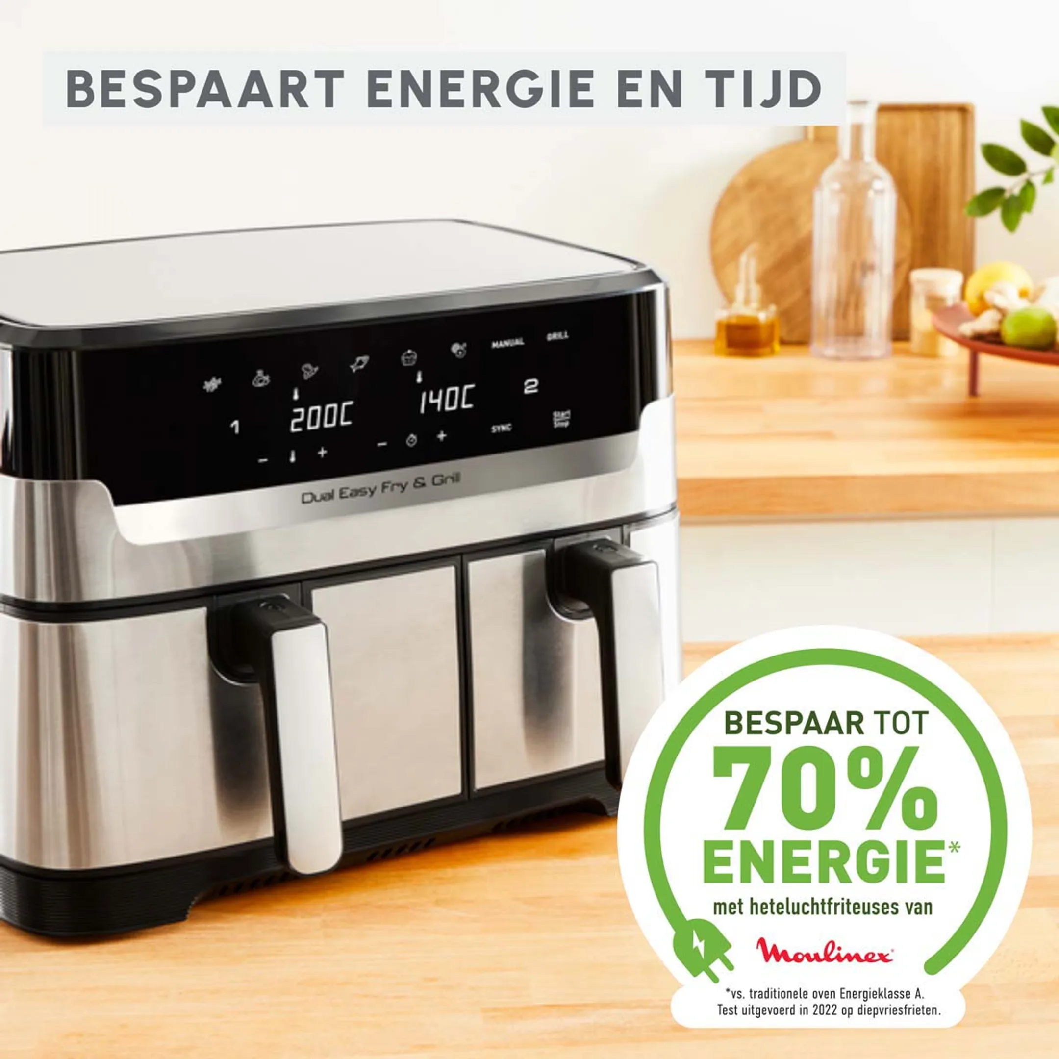 Moulinex Dual Easy Fry & Grill EZ905D20 image