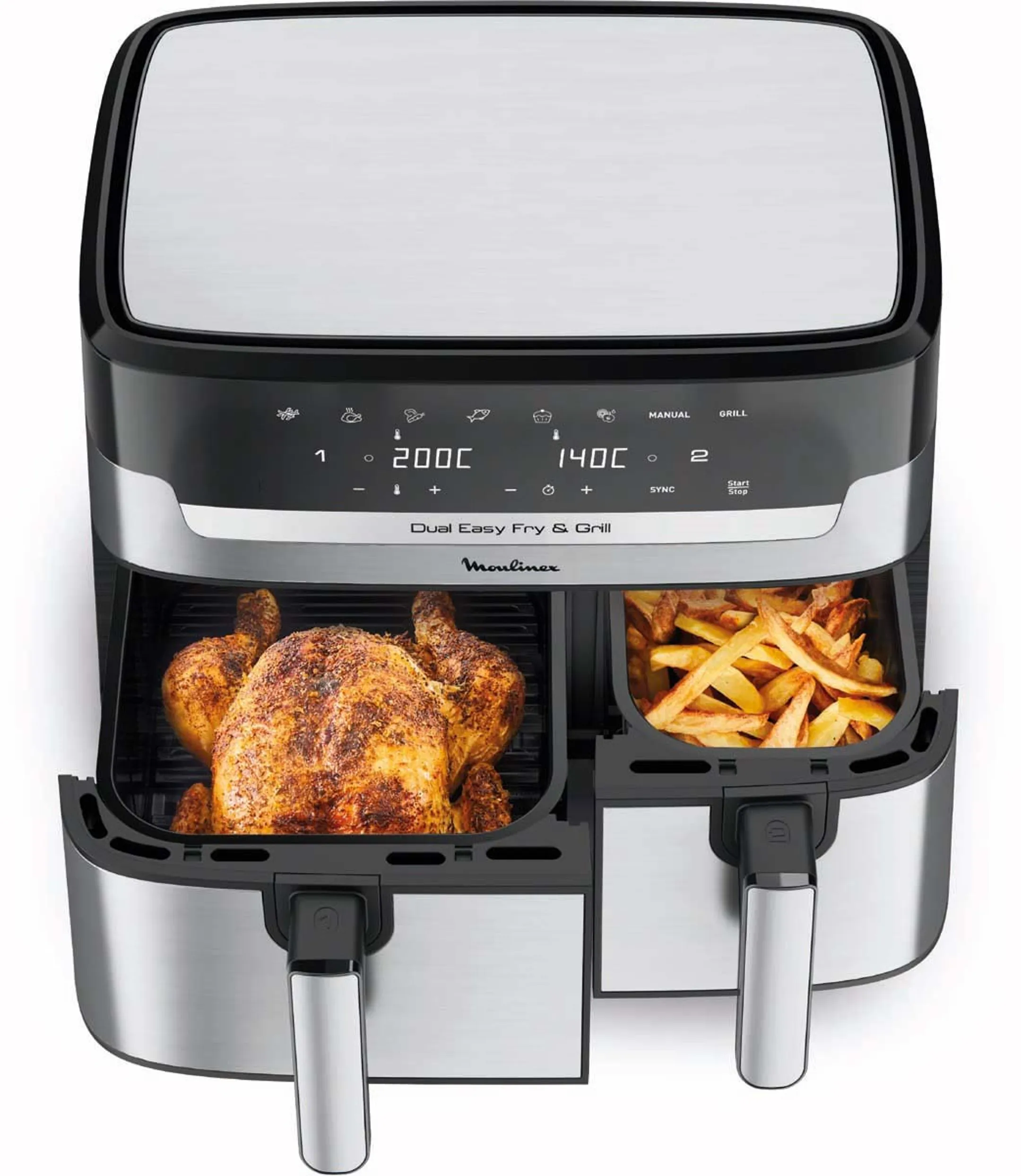 Moulinex Bundel - Dual Easy Fry & Grill EZ905D20 + Microgolfoven MWP 101 W image
