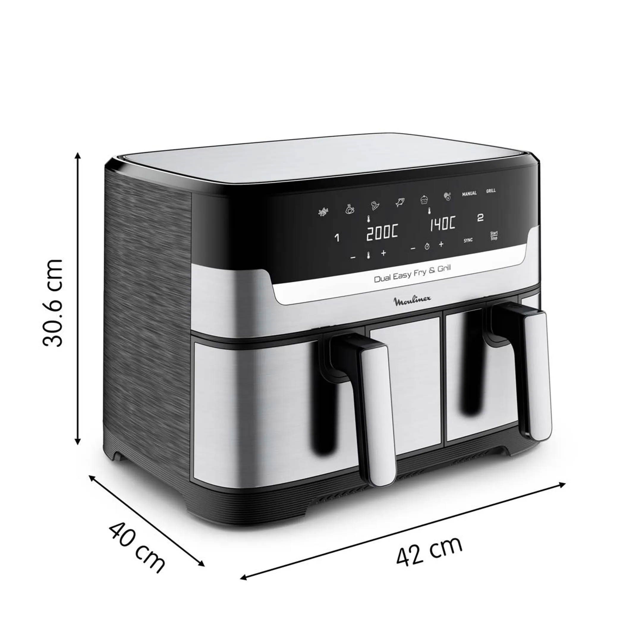 Moulinex Bundel - Dual Easy Fry & Grill EZ905D20 + Microgolfoven MWP 101 W image