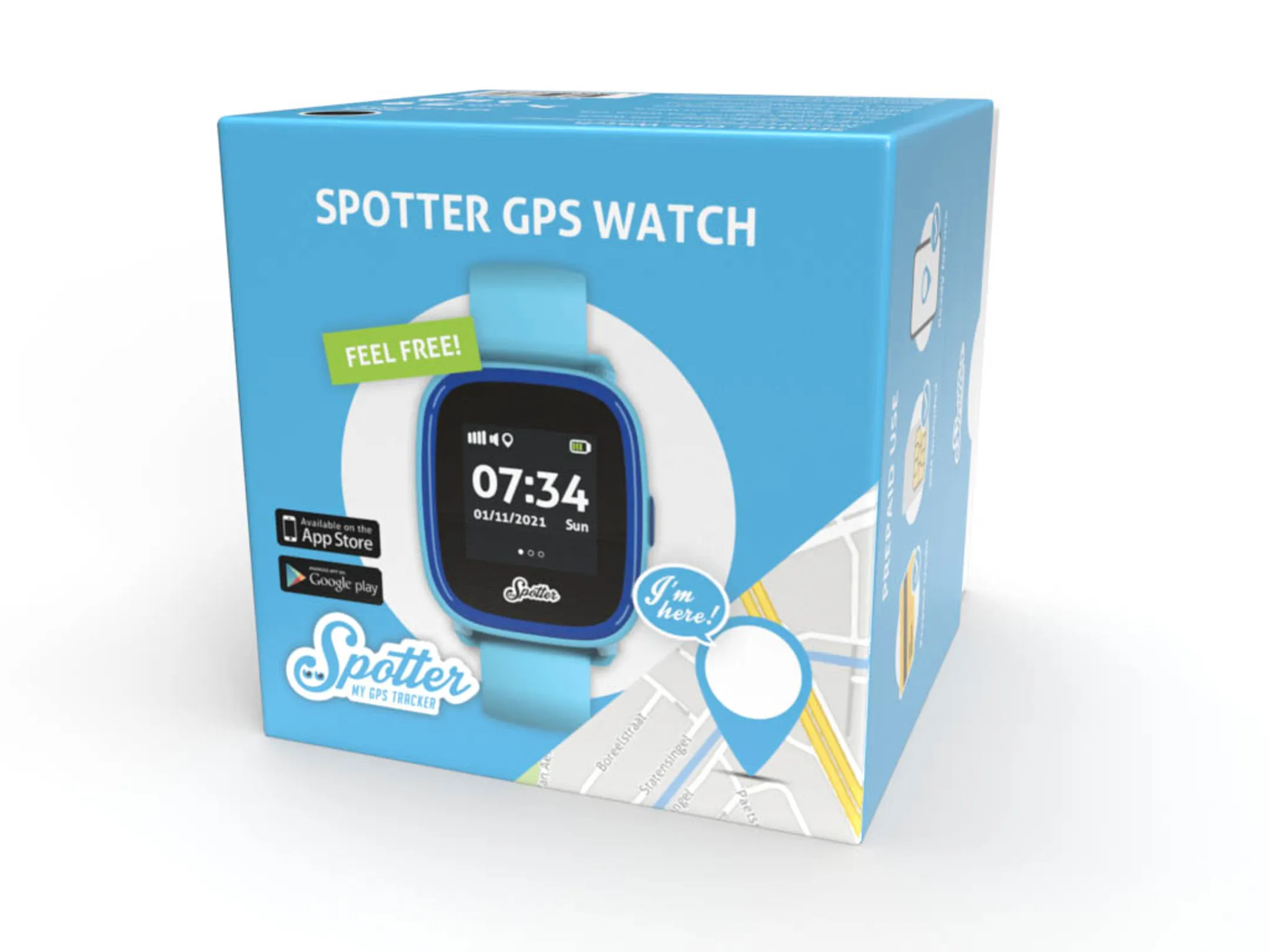 GPS watch- Blauw
