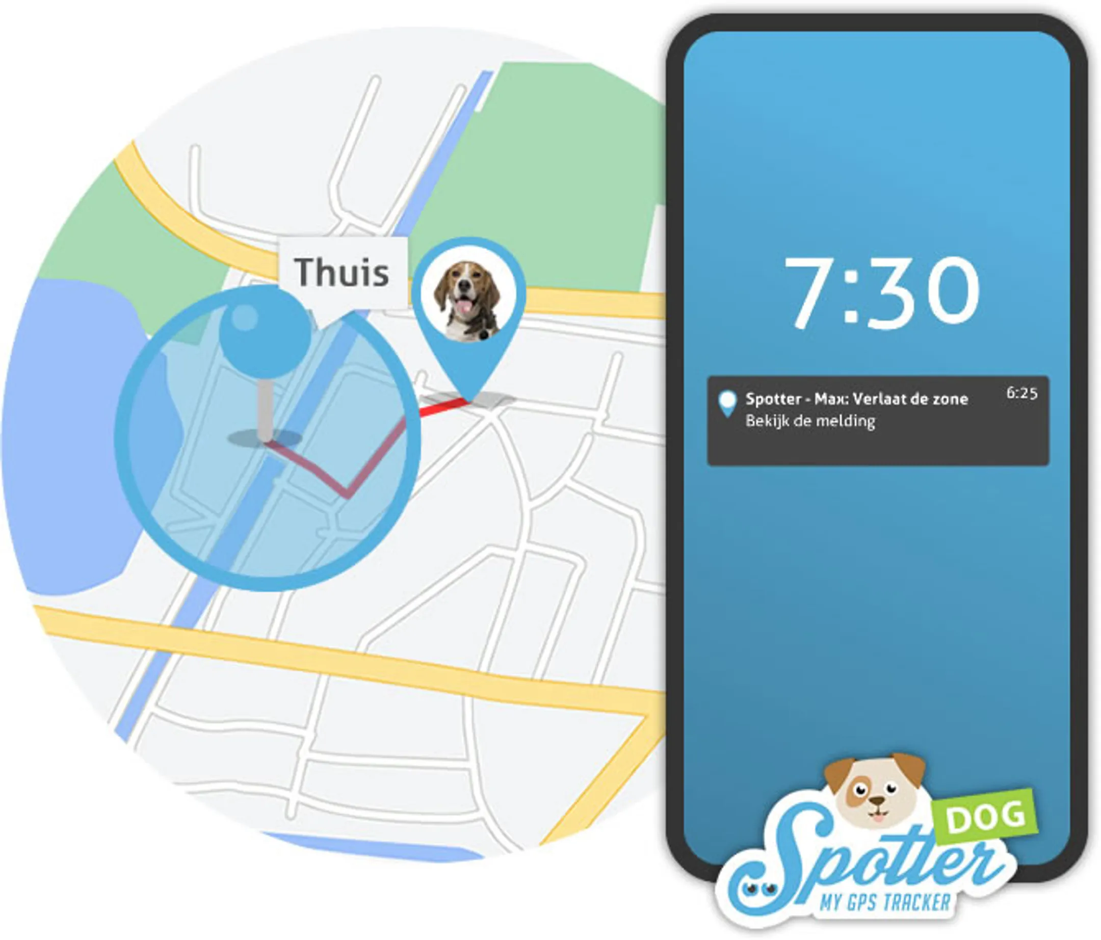 Spotter Traceur GPS pour chien image