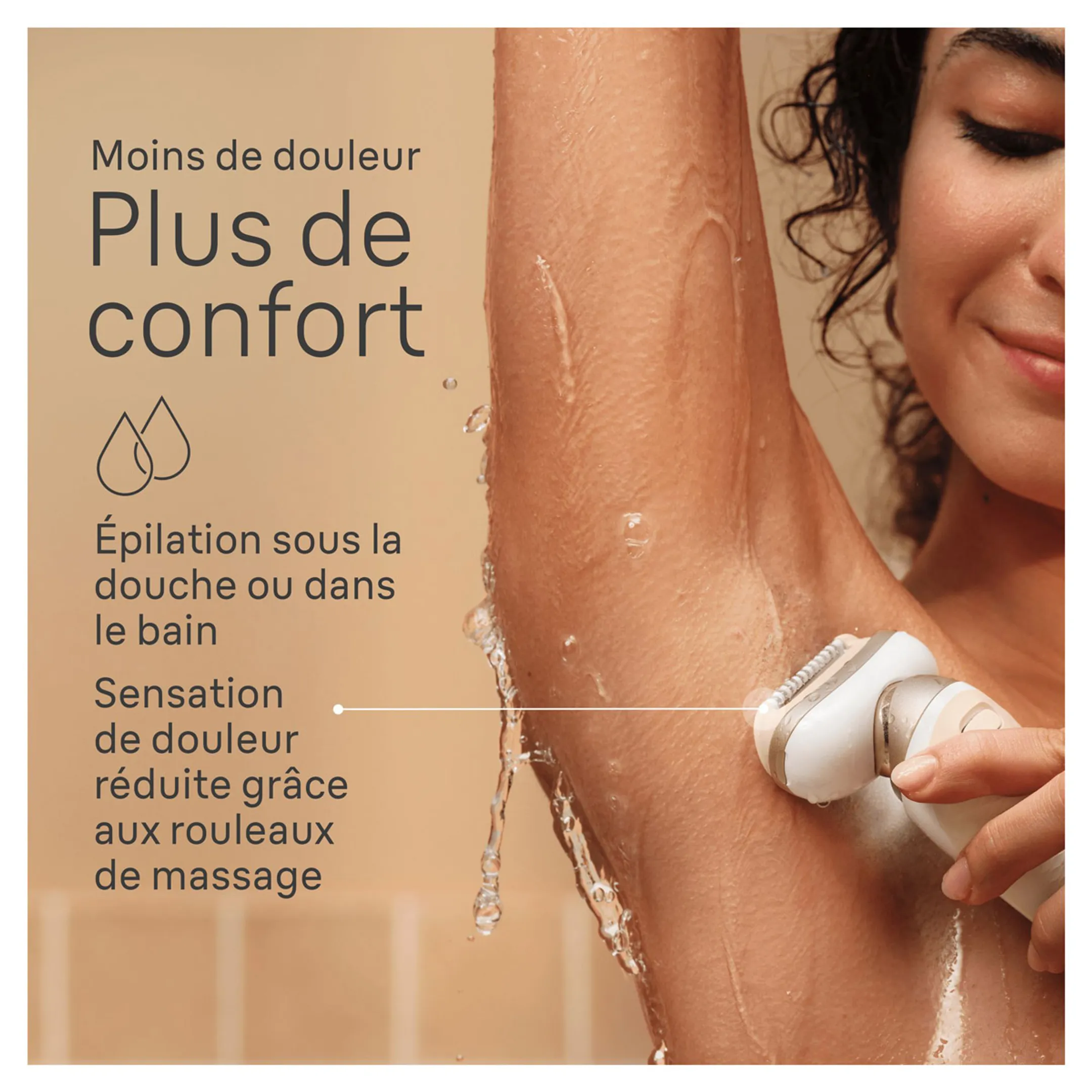 Braun Silk-épil 9 Flex, Épilateur Pour Une Épilation Facile, 9-041 3D, Blanc/Doré image
