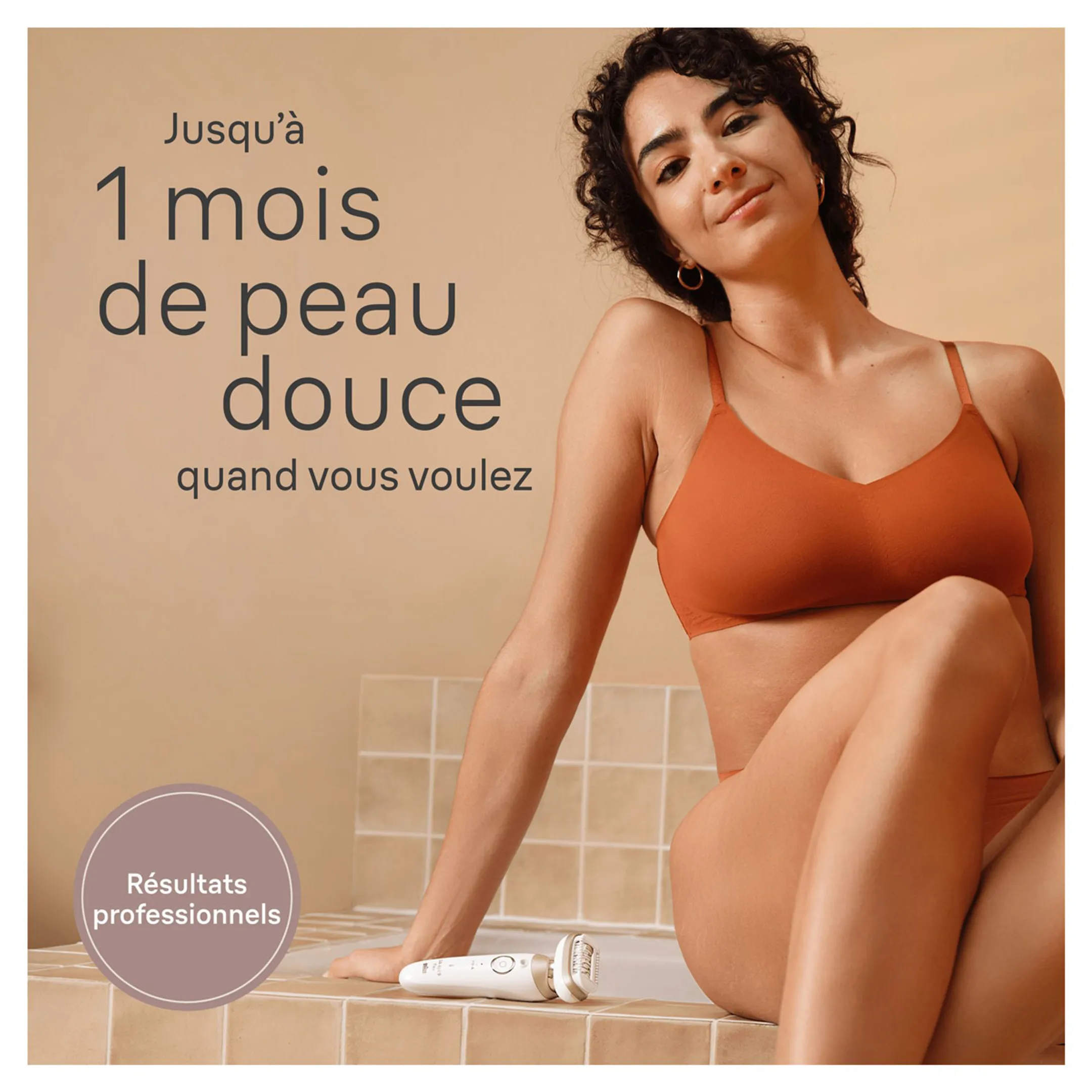 Braun Silk-épil 9 Flex, Épilateur Pour Une Épilation Facile, 9-041 3D, Blanc/Doré image