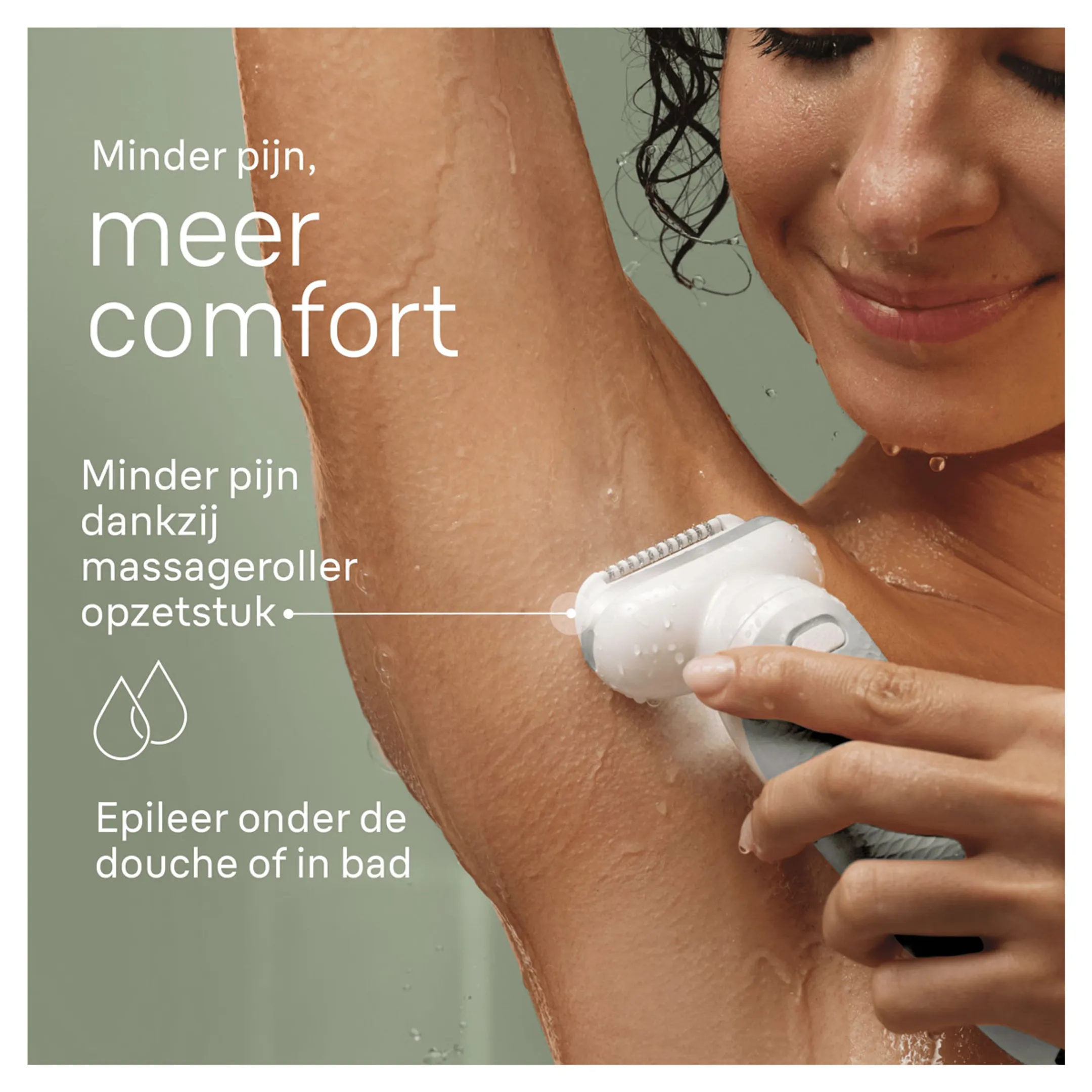 Braun Silk·épil 9, Epilator Voor Eenvoudige Ontharing, Langdurig Gladde Huid, 9-041, Wit/Zilver image