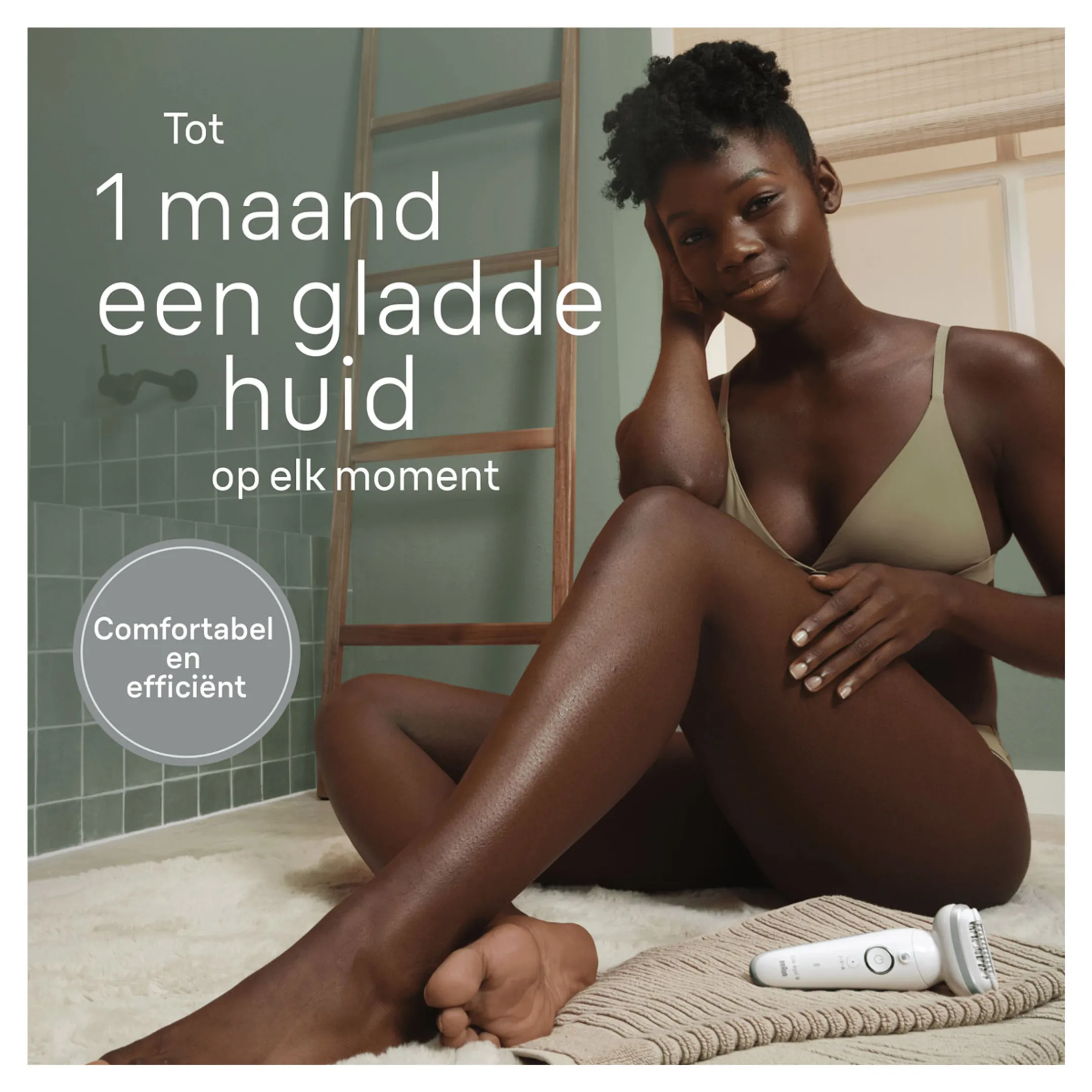 Braun Silk·épil 9, Epilator Voor Eenvoudige Ontharing, Langdurig Gladde Huid, 9-041, Wit/Zilver image