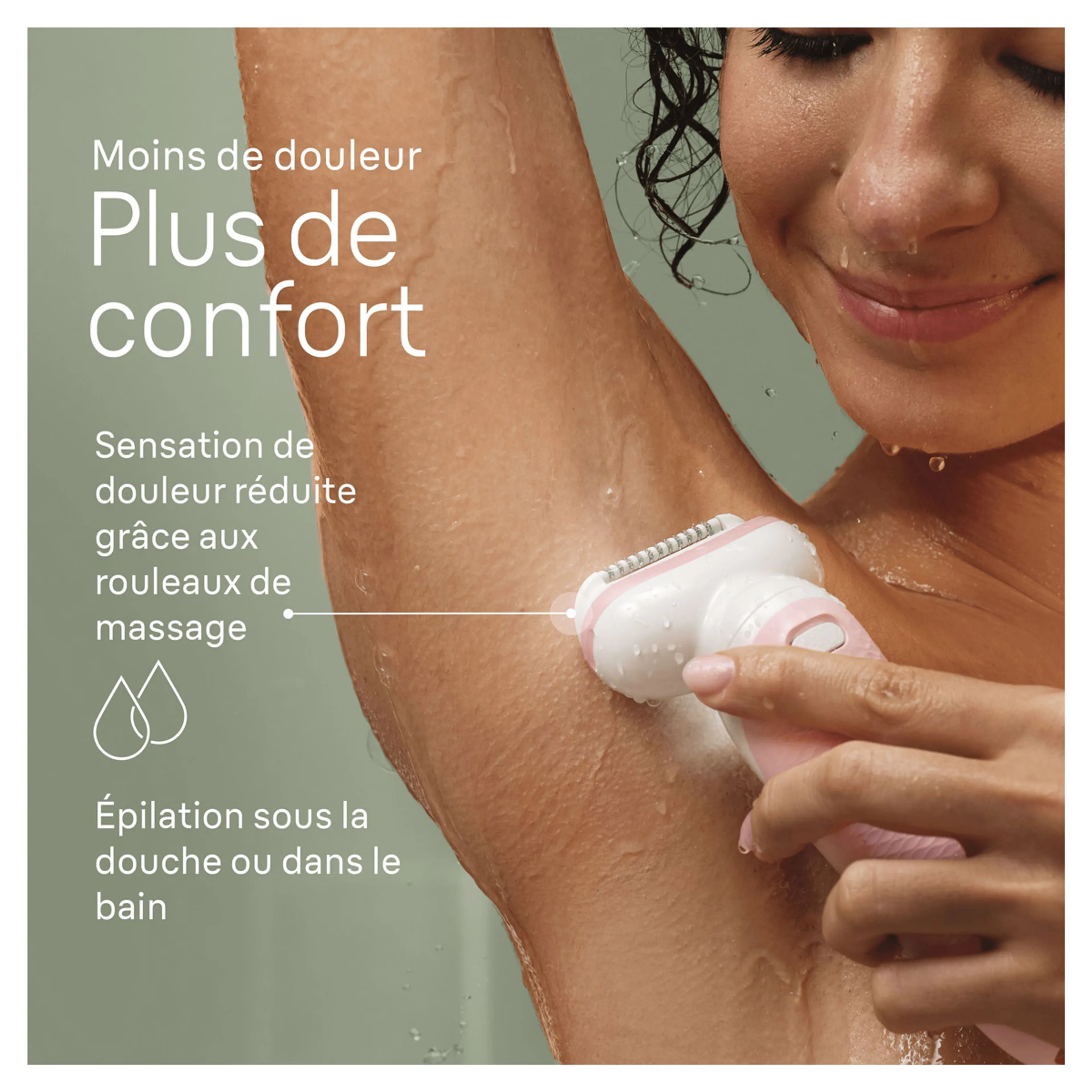 Braun Braun Silk-épil 9, Épilateur Pour Épilation Facile, Peau Douce Longue Durée 9-030, Blanc/Rose image