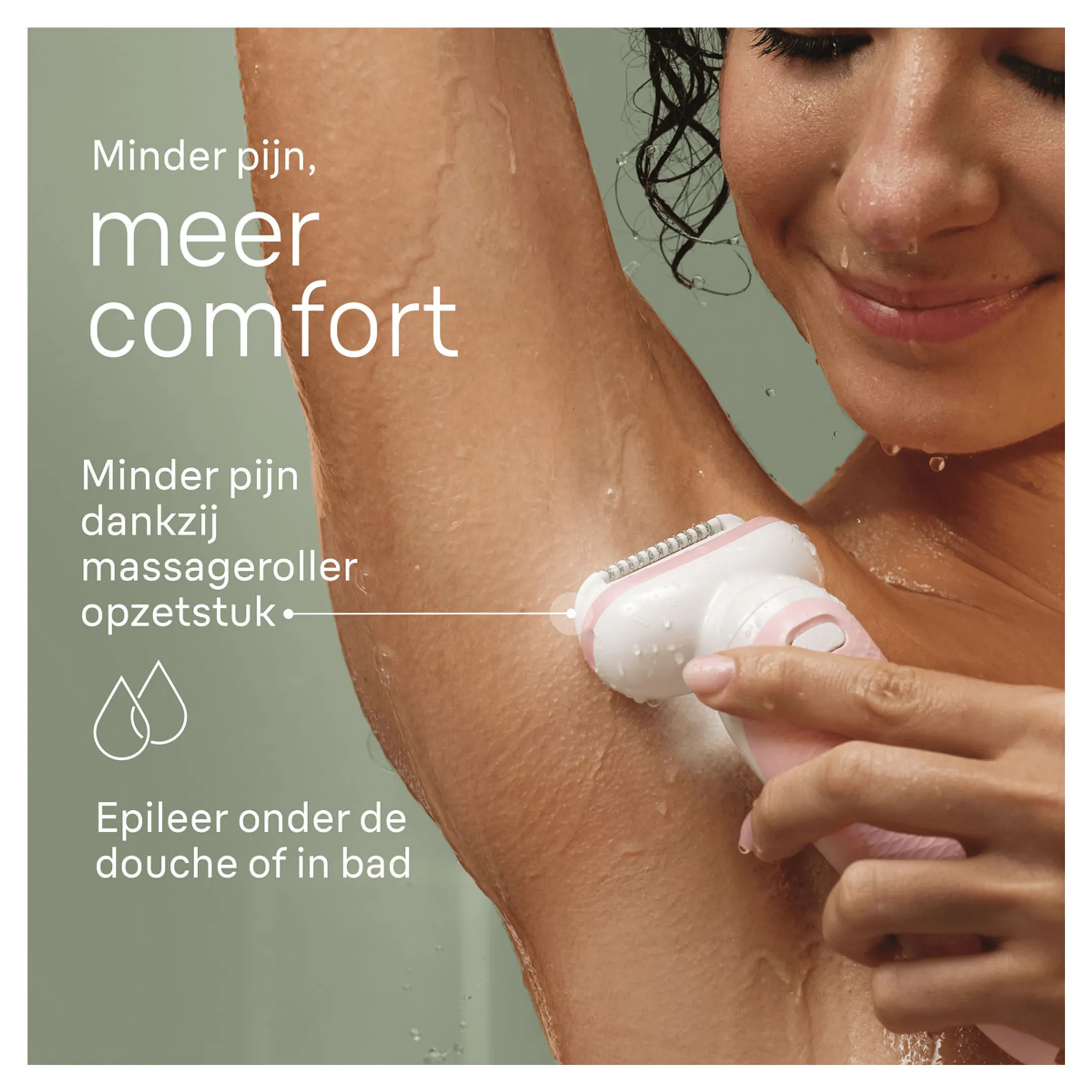 Braun Silk·épil 9, Epilator Voor Eenvoudige Ontharing, Langdurig Gladde Huid, 9-030, Wit/Flamingo image