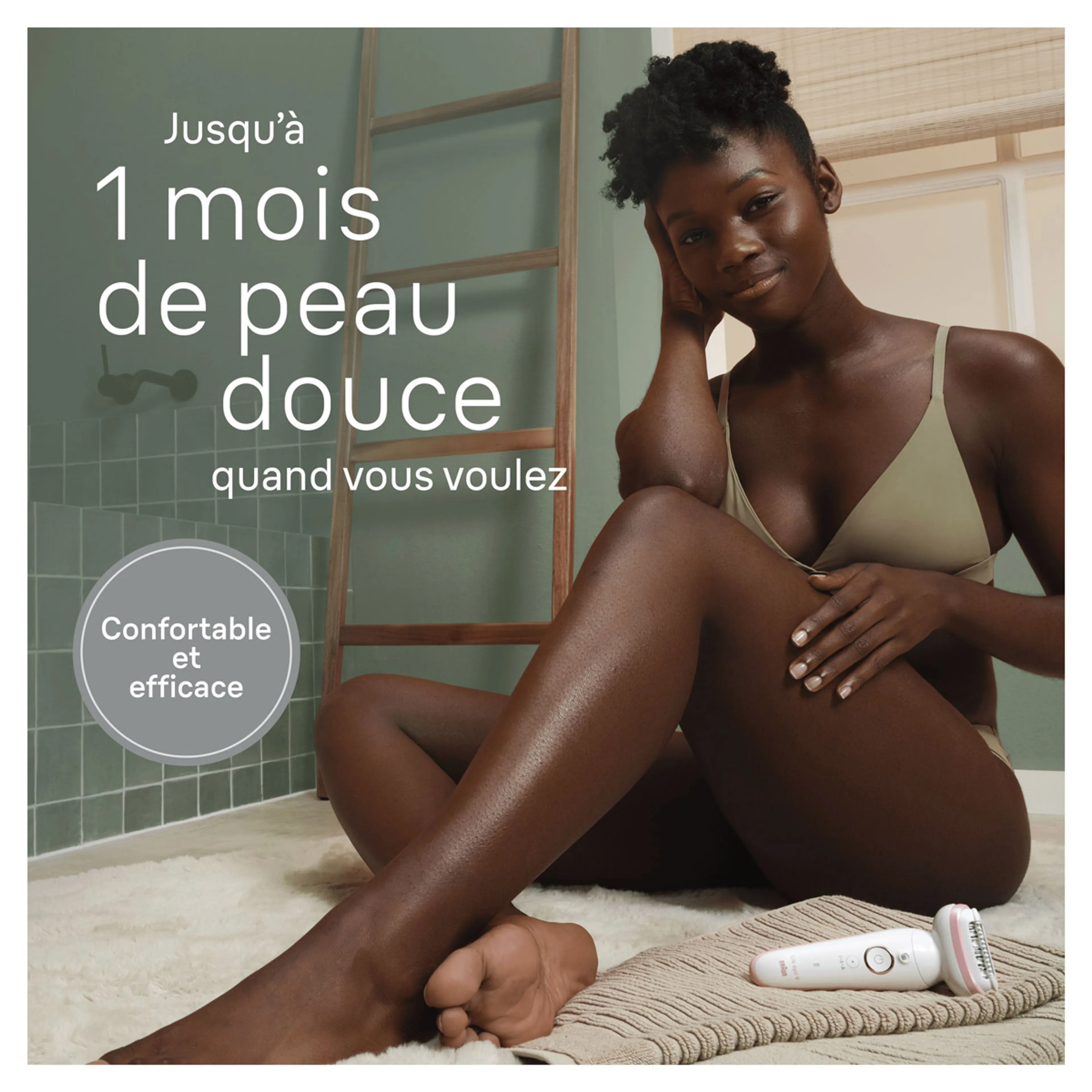 Braun Braun Silk-épil 9, Épilateur Pour Épilation Facile, Peau Douce Longue Durée 9-030, Blanc/Rose image