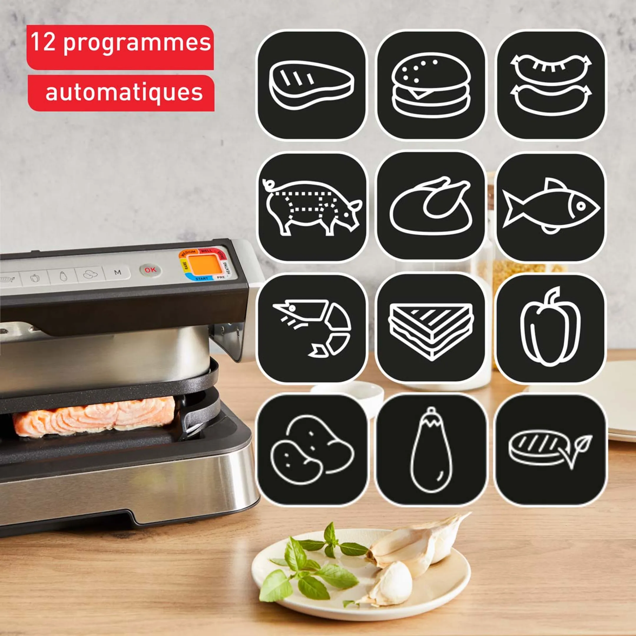 Tefal OptiGrill 2-en-1 XL GC782D10 image