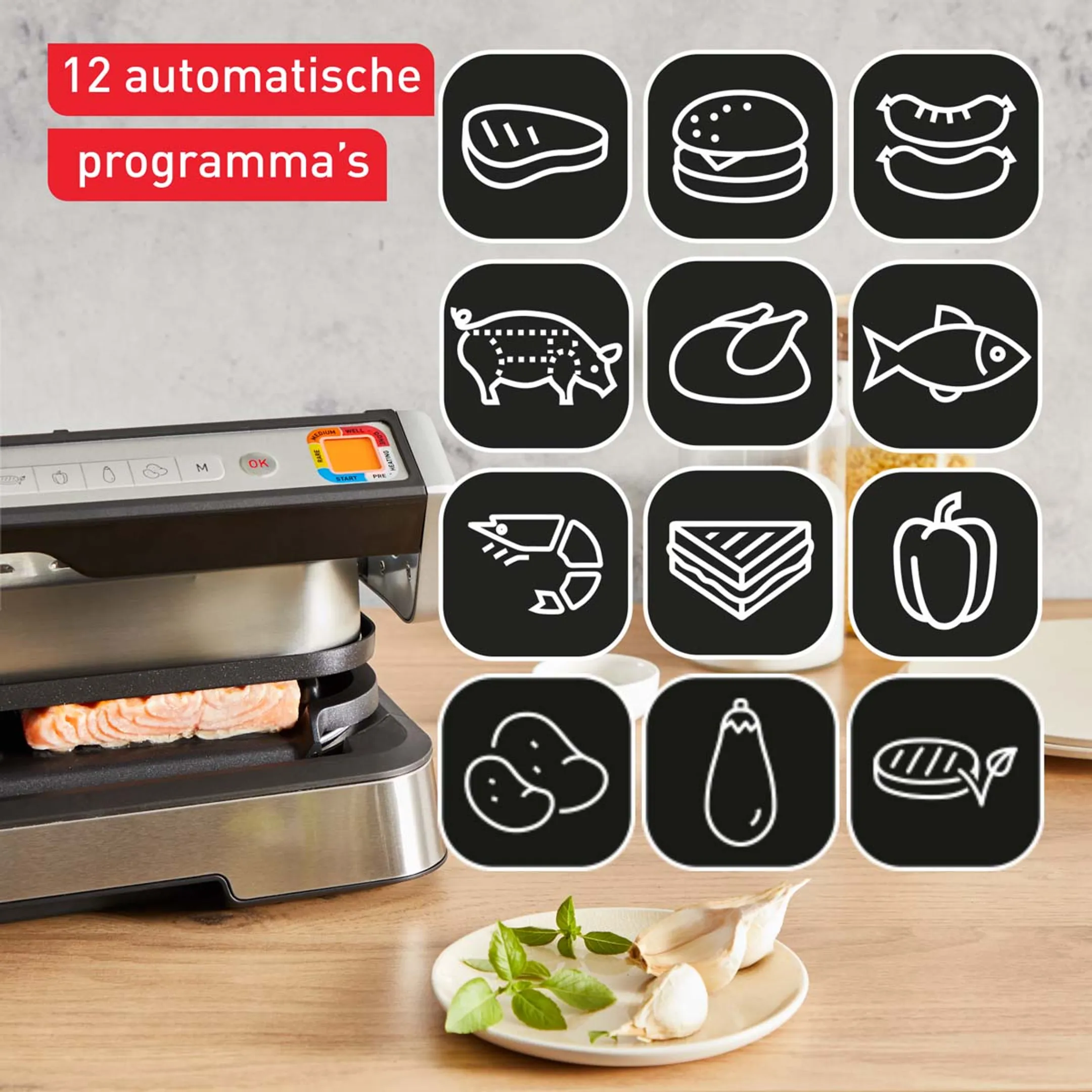 Tefal OptiGrill 2-in-1 XL GC782D10 image