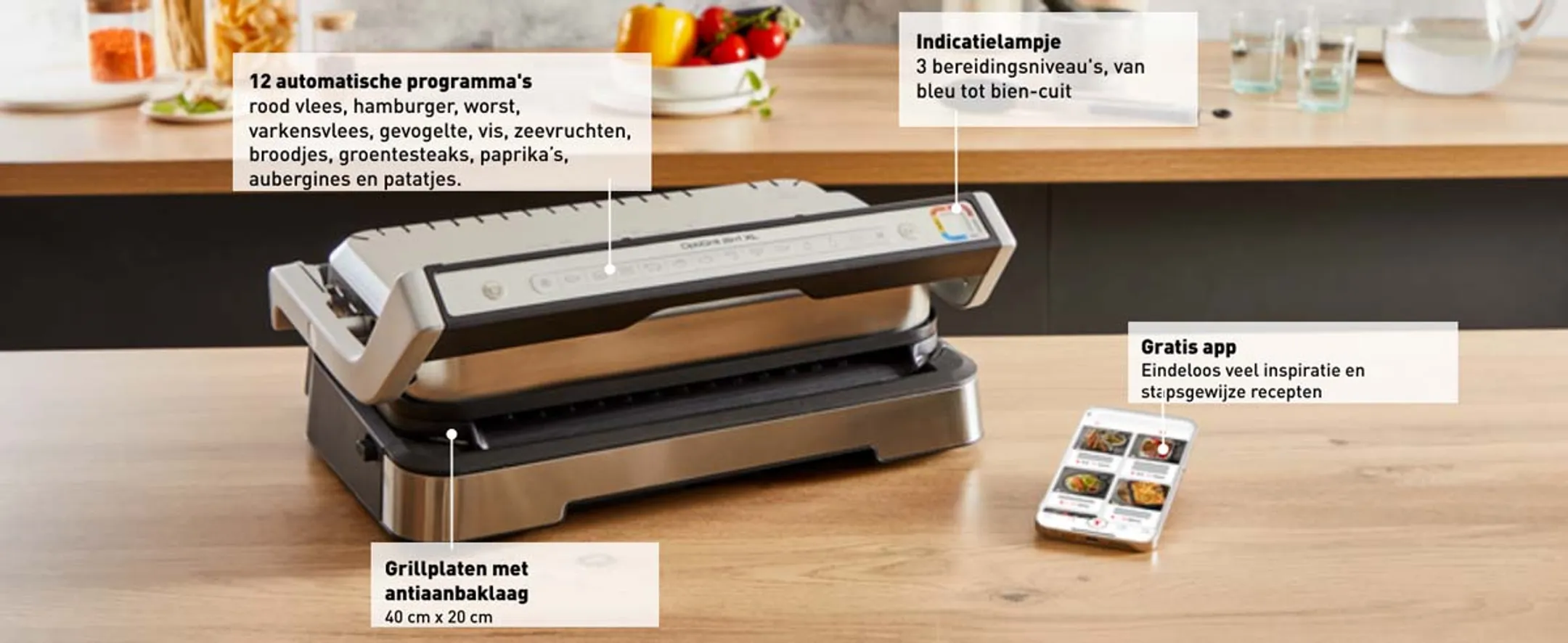 Tefal OptiGrill 2-in-1 XL GC782D10 image