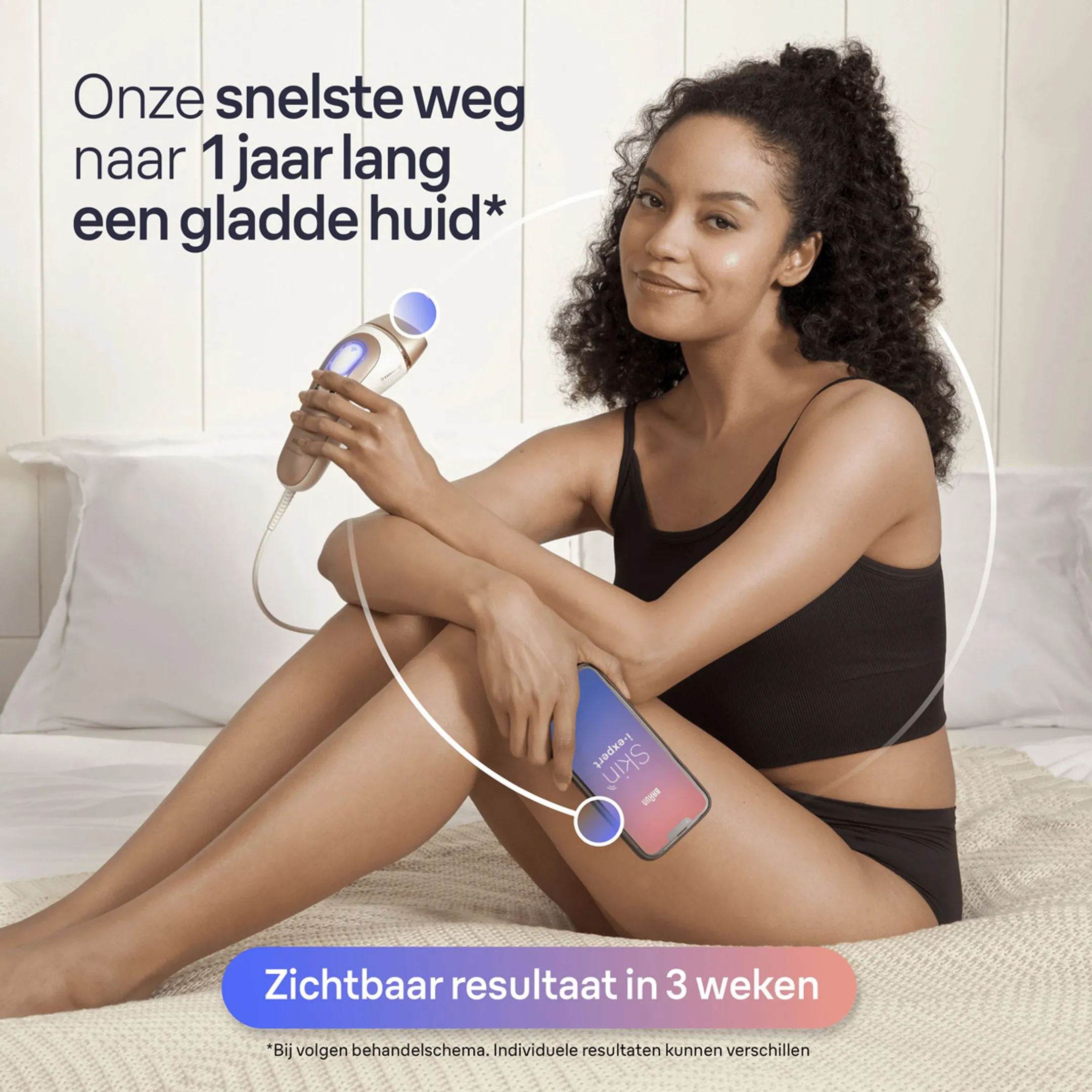 Braun Smart IPL Skin i·expert, Ontharing thuis, Etui, Venus-scheermesje, 2 Koppen, PL7147 image