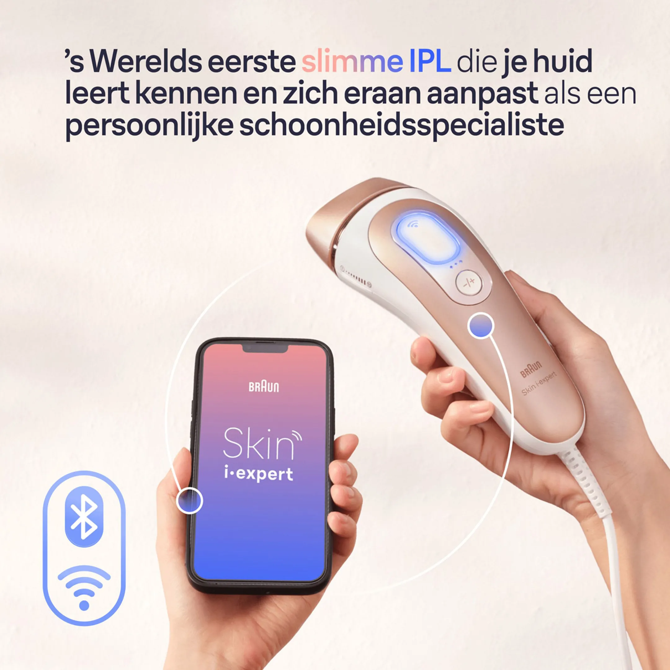Braun Smart IPL Skin i·expert, Ontharing thuis, Etui, Venus-scheermesje, 2 Koppen, PL7147 image