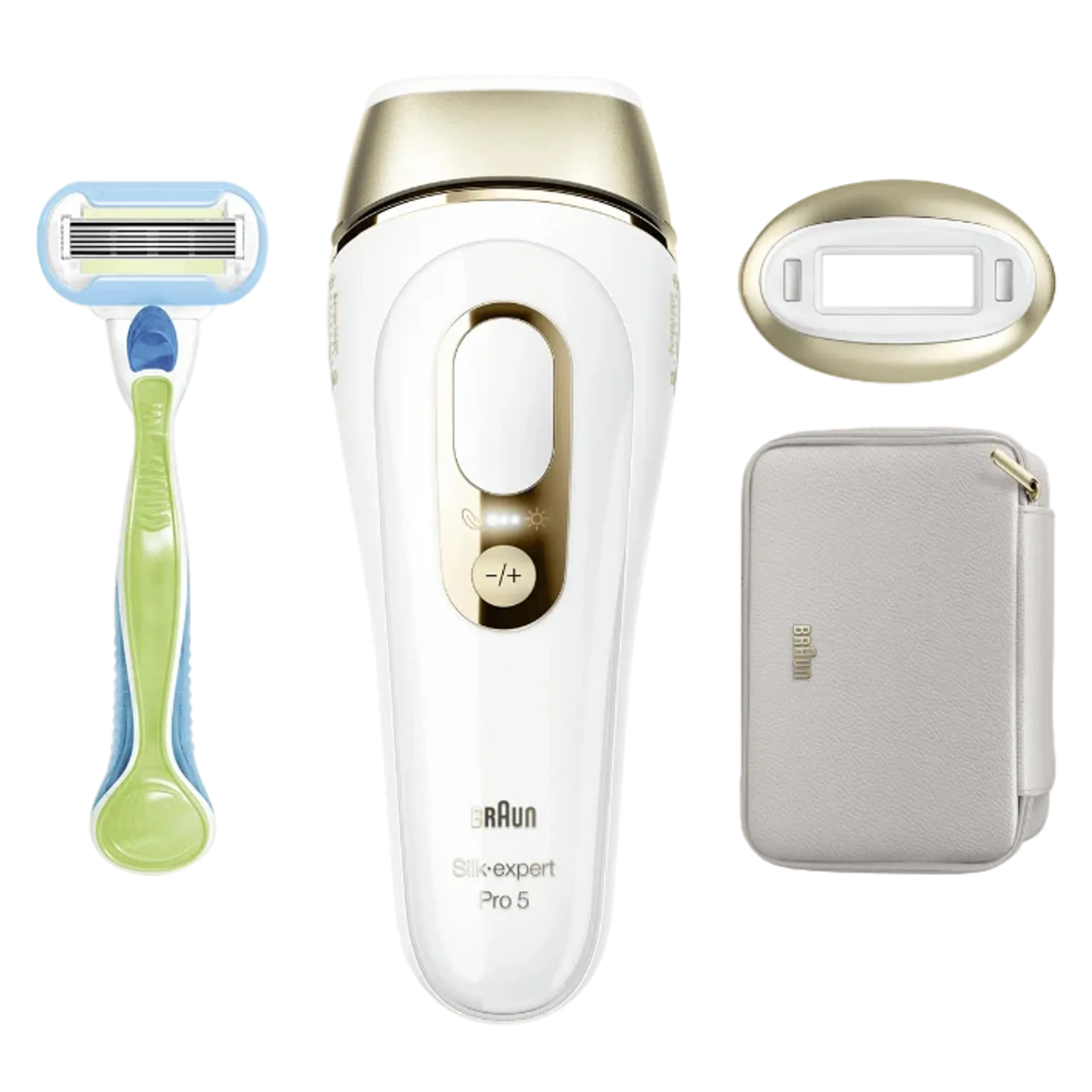 IPL Silk-expert Pro 5, ontharing voor thuis, Etui, Gillette-scheermesje, 1 kop, PL5052
