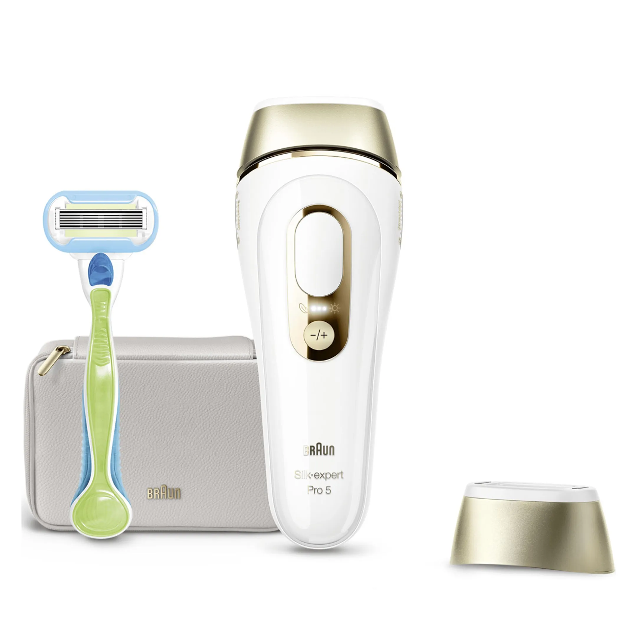 Braun IPL Silk-expert Pro 5, ontharing voor thuis, Etui, Gillette-scheermesje, 1 kop, PL5052 image