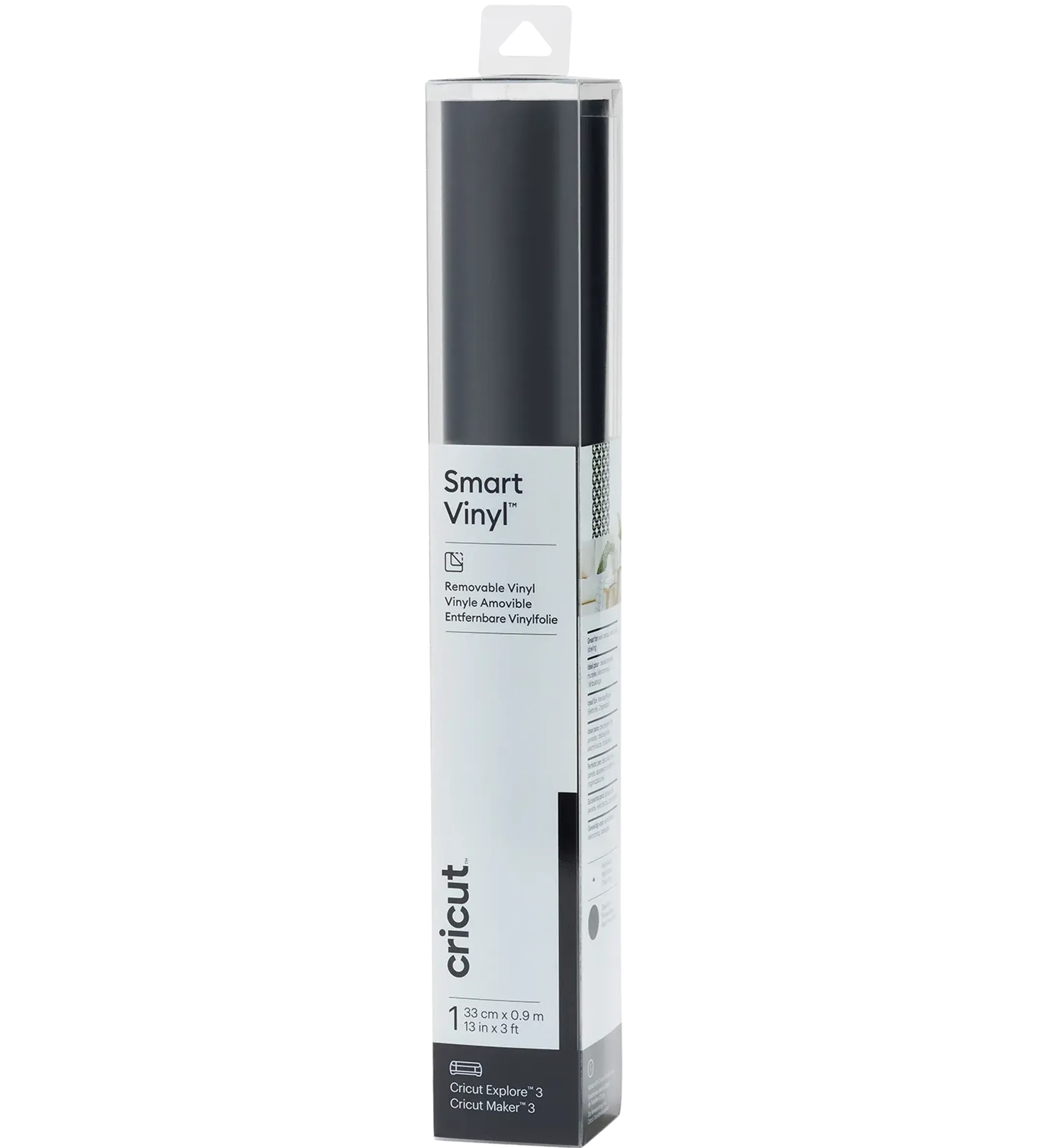 Cricut Smart Vinyl™ amovible - 91 x 33 cm - Noir image