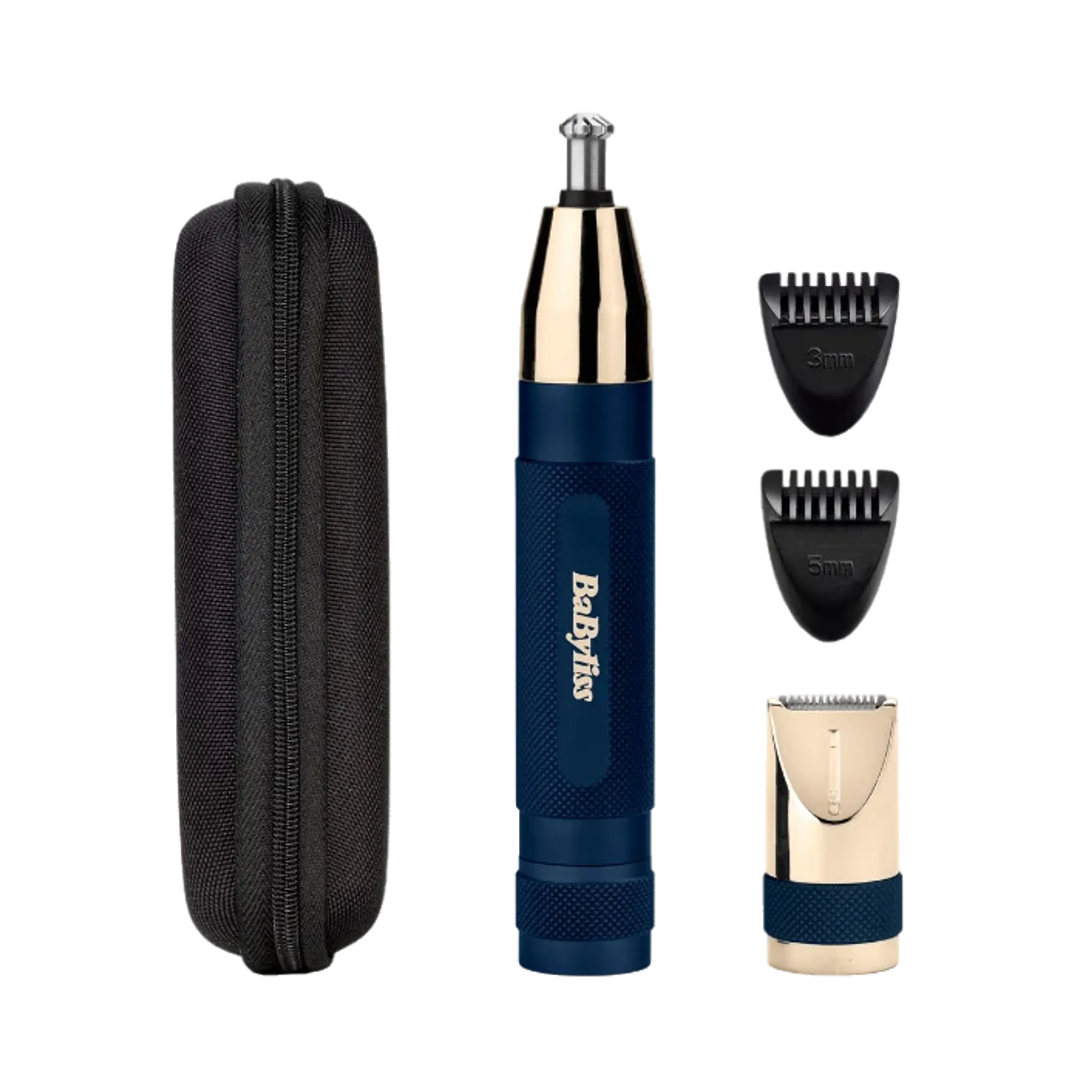 Neus-, oor- en wenkbrauwtrimmer Super-X Metal Series Gold&Navy Edition E112