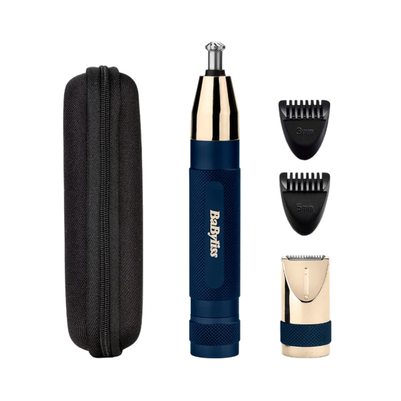 Neus-, oor- en wenkbrauwtrimmer Super-X Metal Series Gold&Navy Edition E112