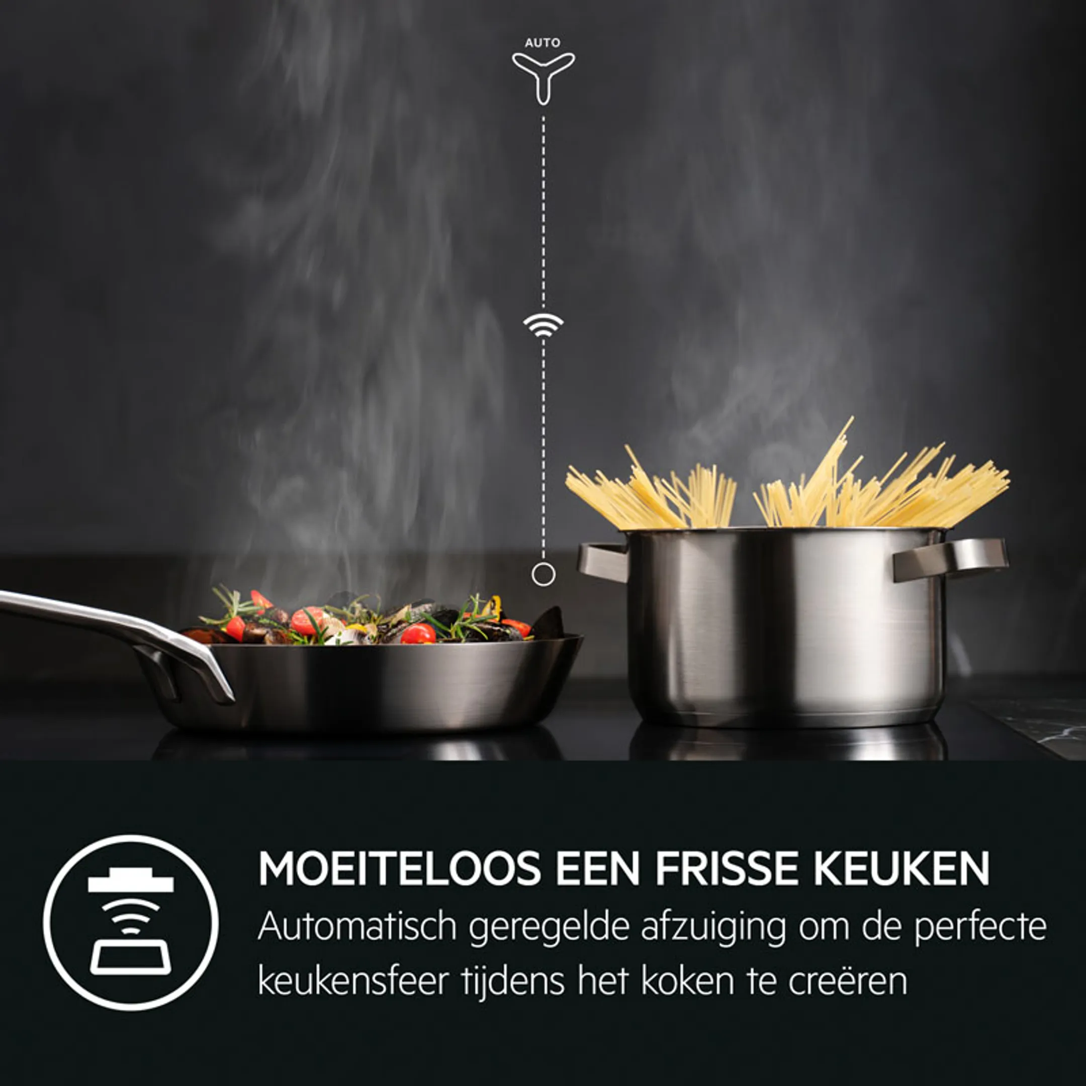 Inductiekookplaat IKB64441FB Hob2Hood
