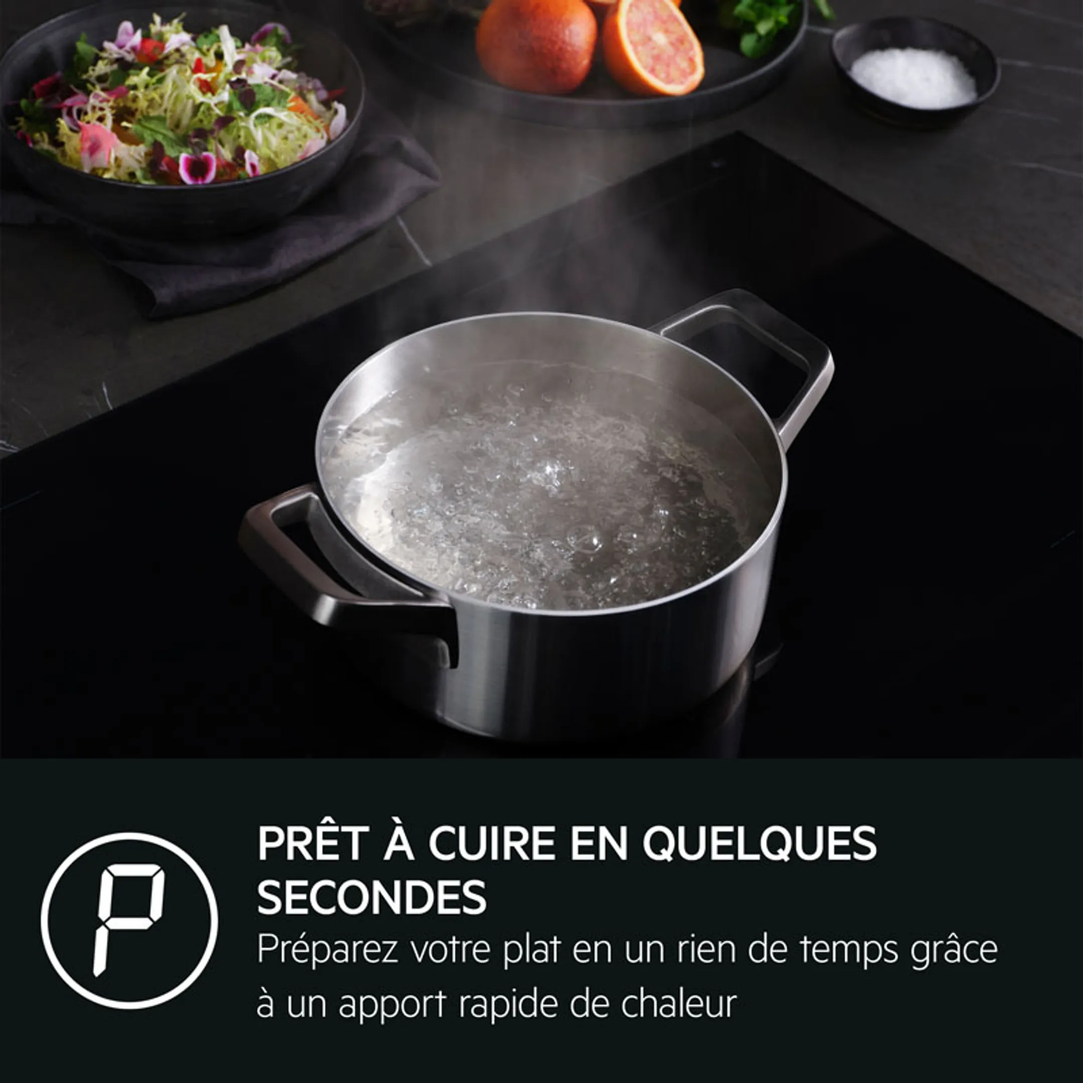 AEG Taque induction IKB64441FB Hob2Hood image