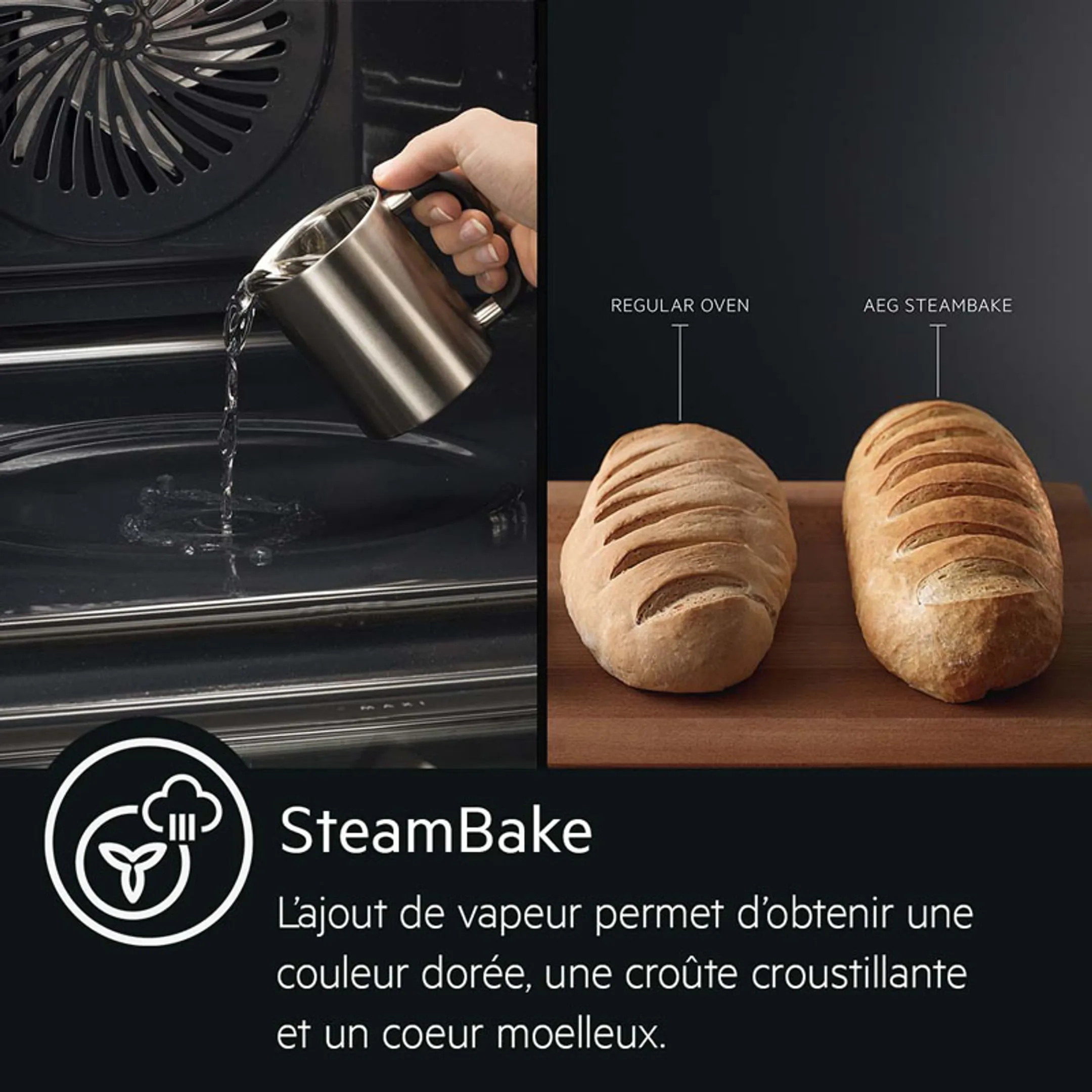 AEG Four encastrable BCS455020M SteamBake  image