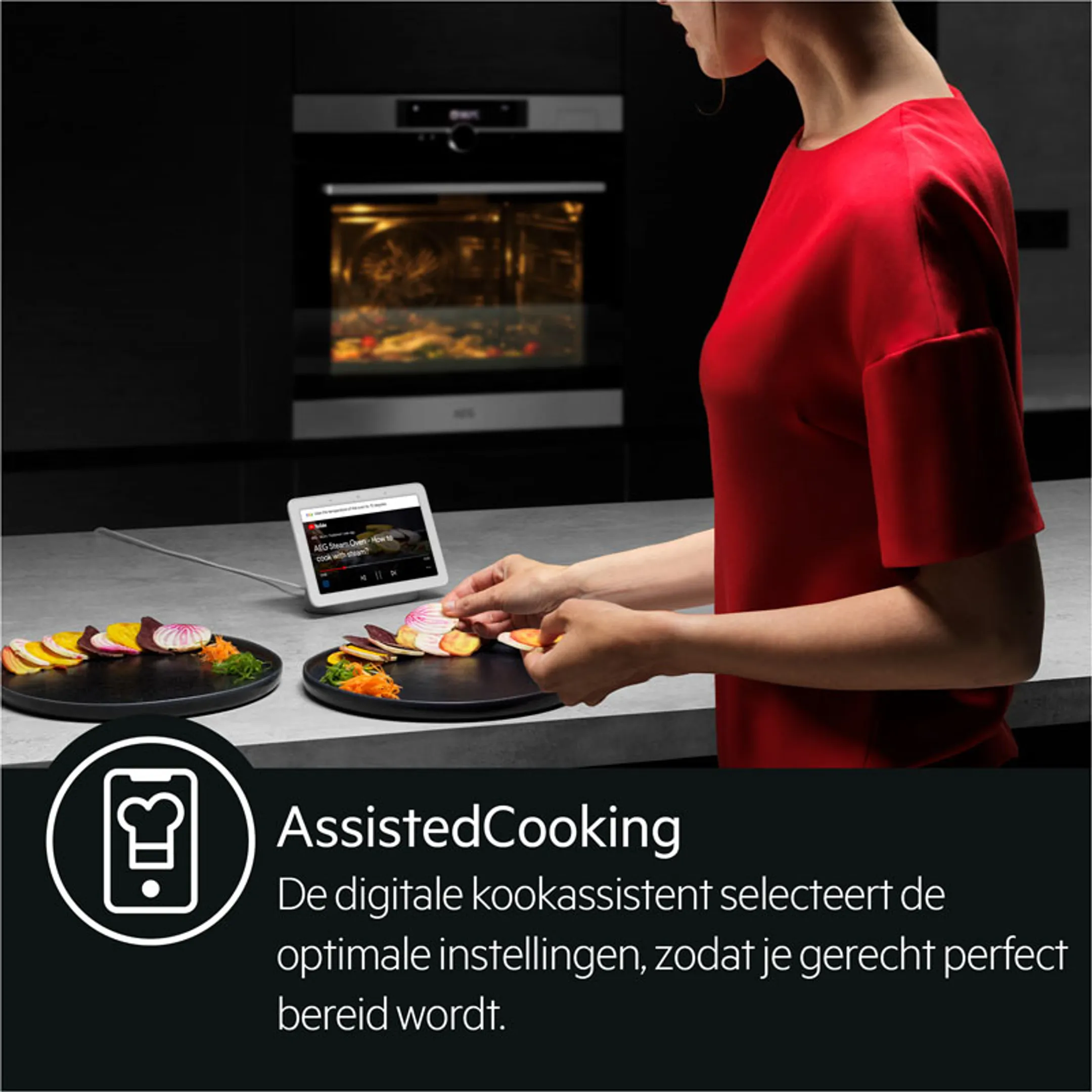 AEG Inbouw oven BPE742080M AssistedCooking image