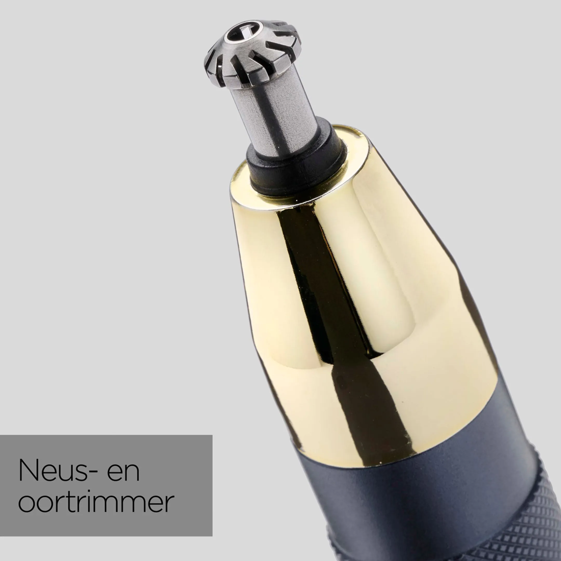 Babyliss Neus-, oor- en wenkbrauwtrimmer Super-X Metal Series Gold&Navy Edition E112 image