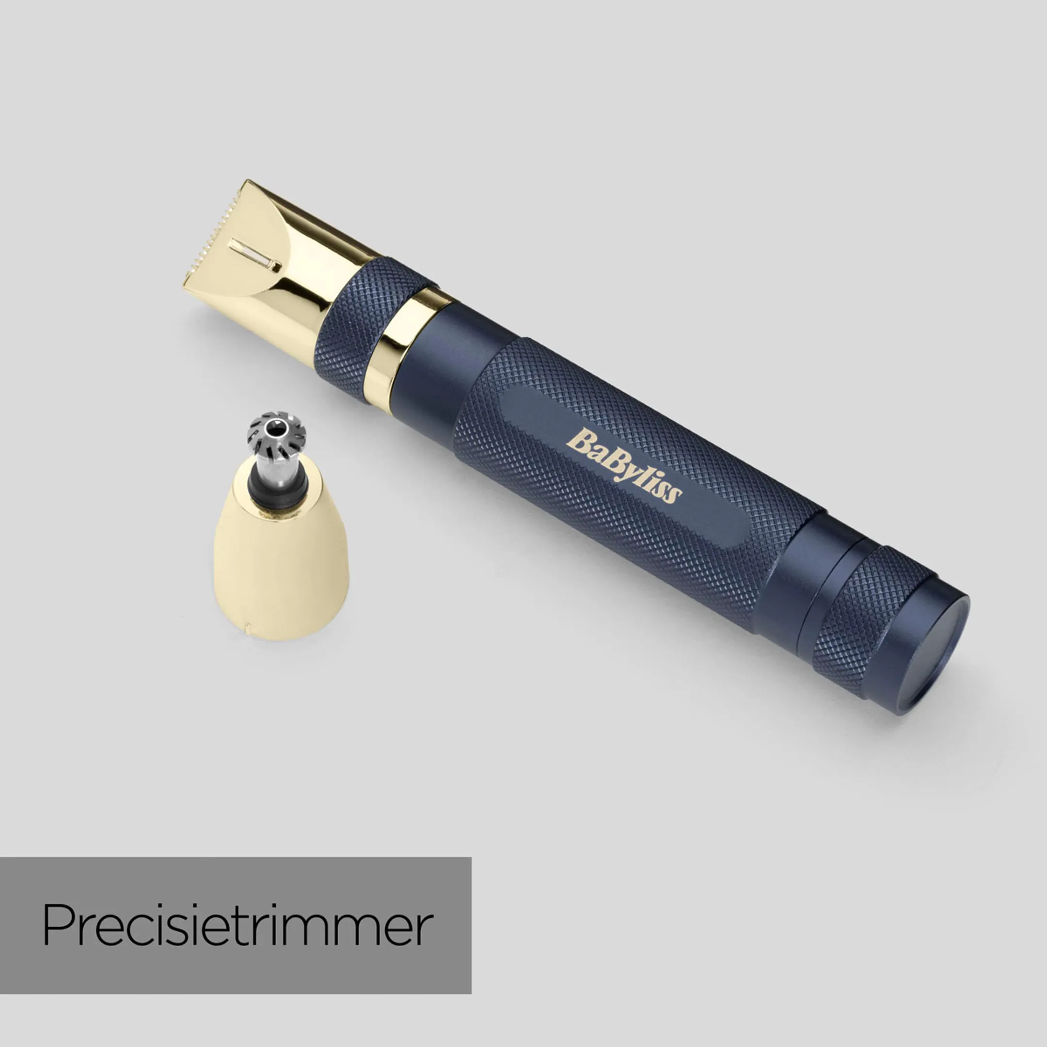 Babyliss Neus-, oor- en wenkbrauwtrimmer Super-X Metal Series Gold&Navy Edition E112 image