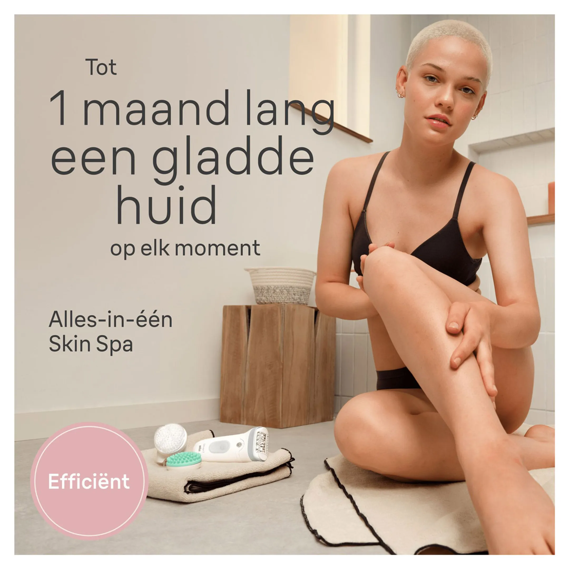 Braun Silk·épil 7 SkinSpa, Epilator Voor Eenvoudige Ontharing, Langdurig Gladde Huid, 7-081, Wit/Zilver image