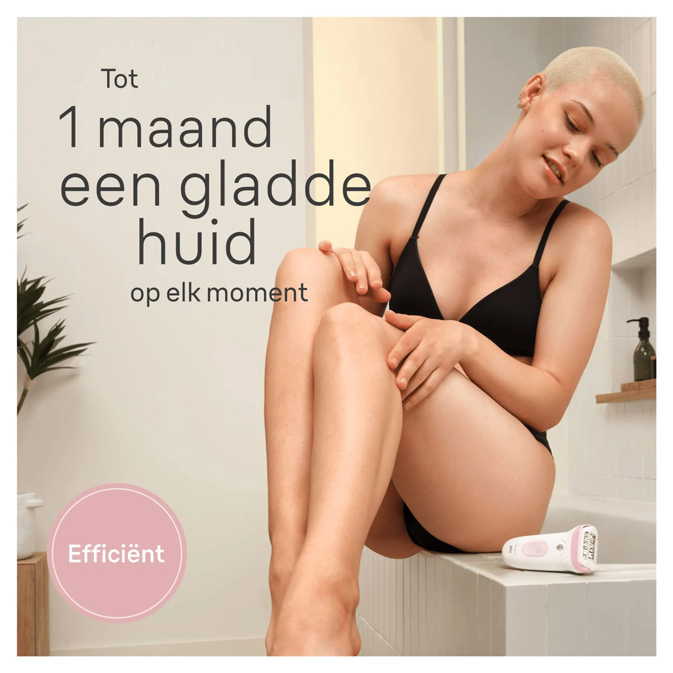 Braun Silk·épil, Epilator voor Eenvoudige Ontharing, Langdurig Gladde Huid, 7-030, Wit/Flamingo image