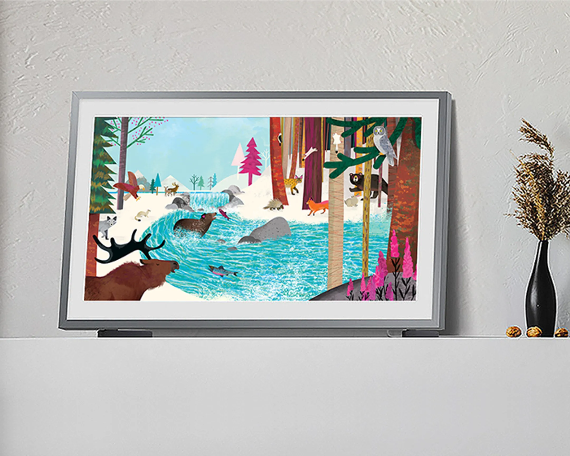 Samsung TV QLED 4K The Frame QE55LS03DAUXXN (2024) - 55 pouces image