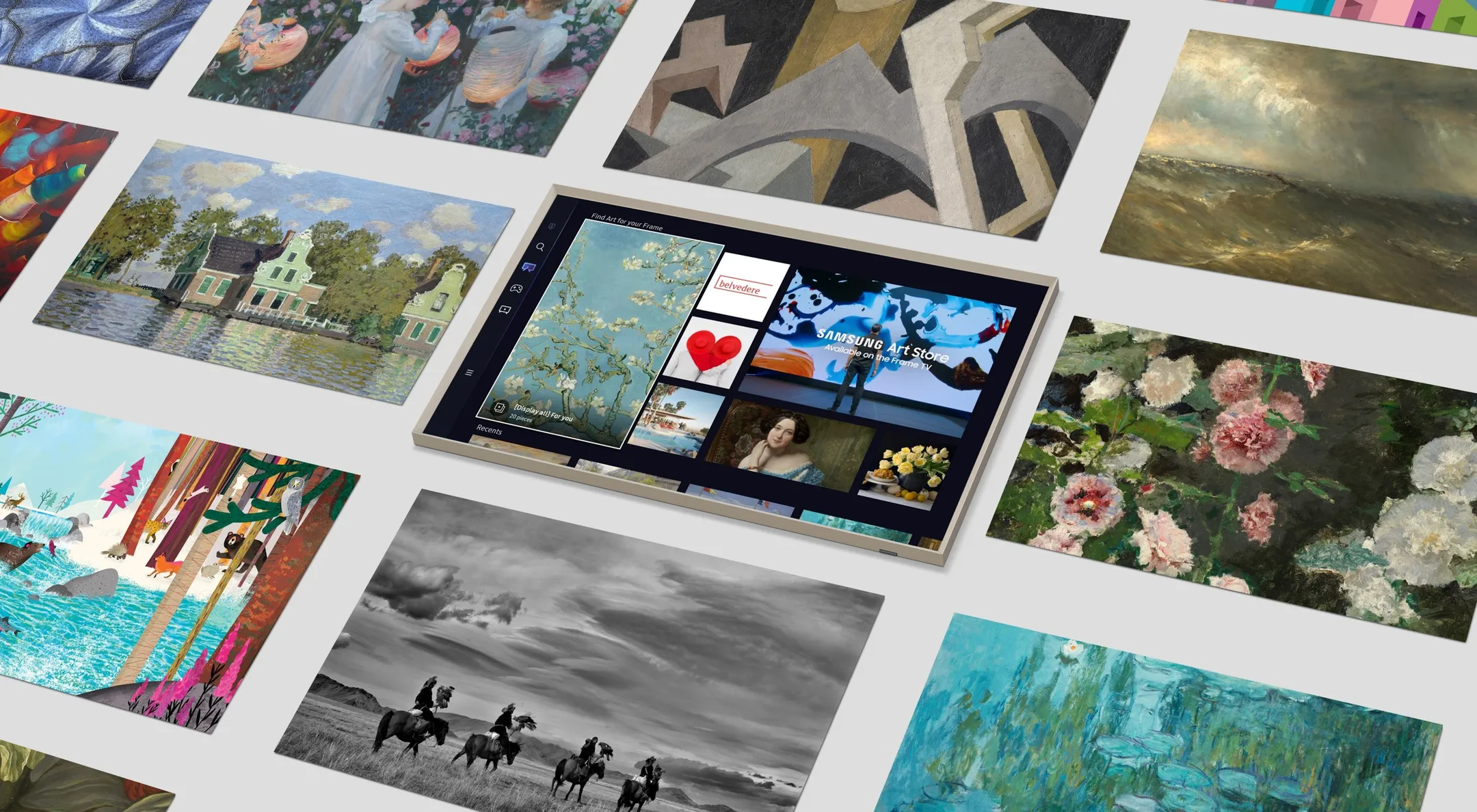 Samsung TV QLED 4K The Frame QE55LS03DAUXXN (2024) - 55 pouces image