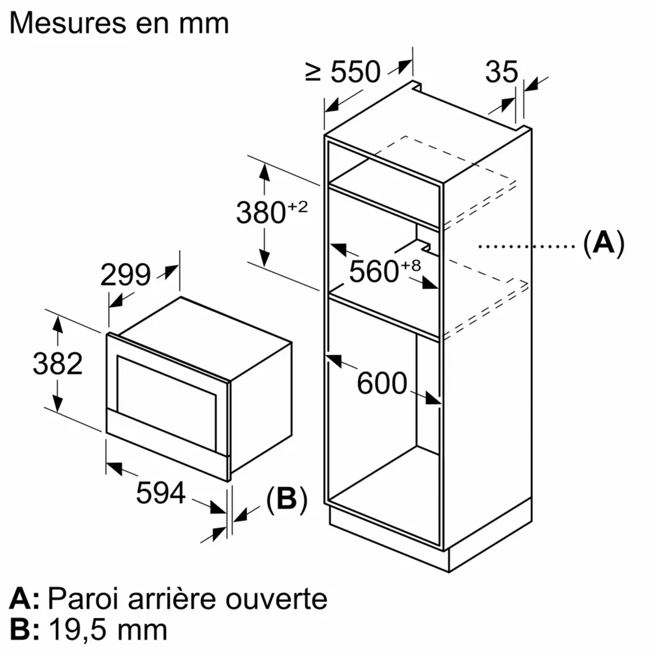 Siemens Micro-ondes encastrable BE732L1B1 image
