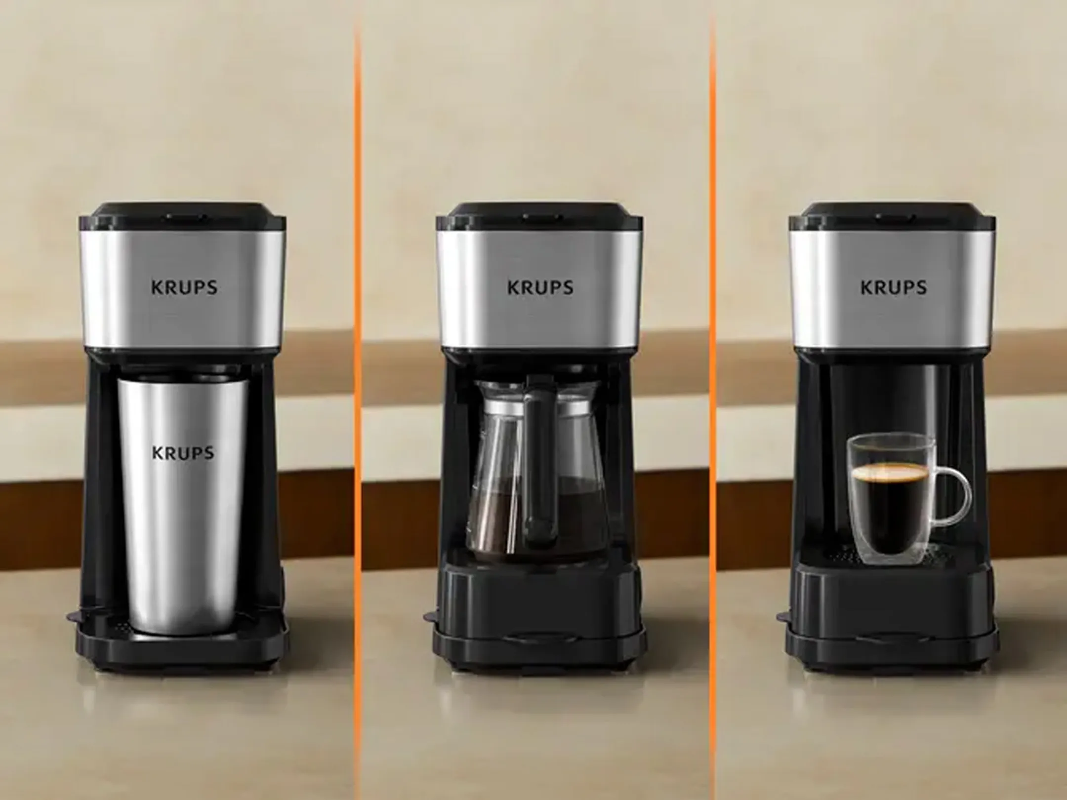 Krups Machine à café Simply Brew 3-en-1 KM207D image