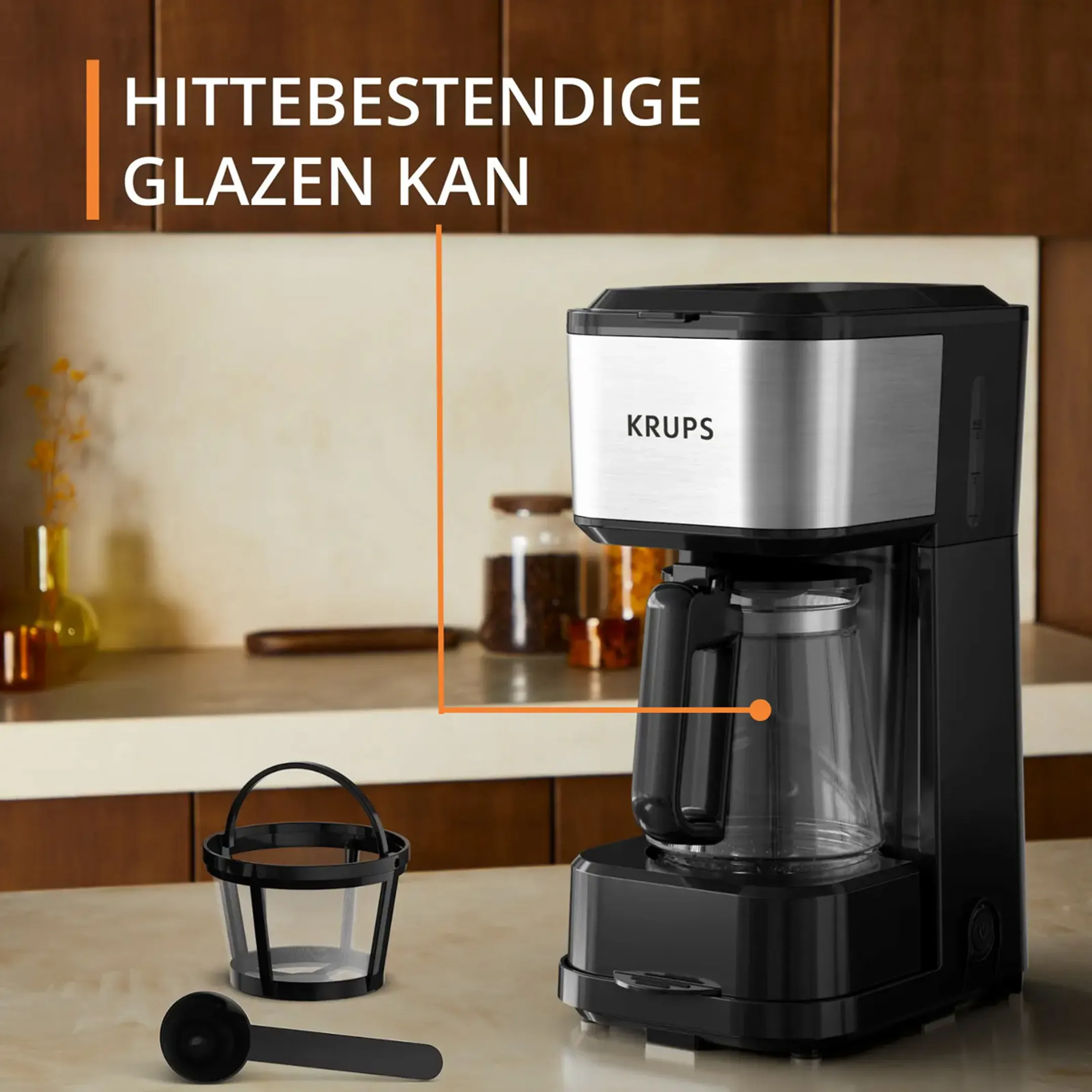 Krups Koffiezetapparaat Simply Brew 3-in-1 KM207D image