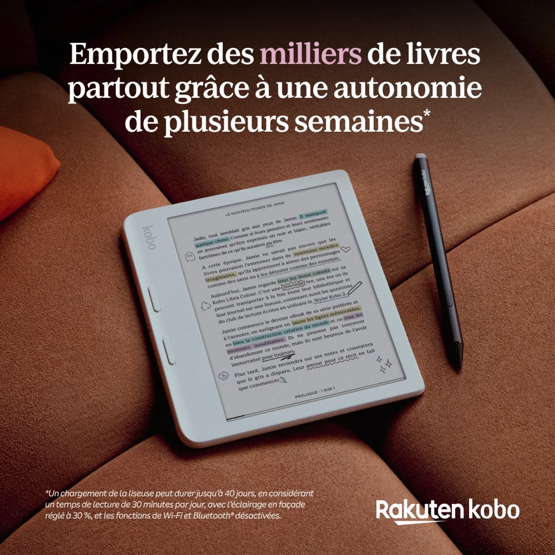 Kobo Libra Colour - Blanc image