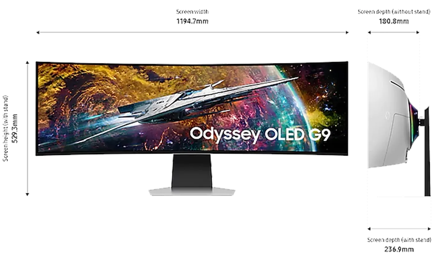 Samsung 49” Odyssey OLED G95SC DQHD Smart Moniteur Gaming ...