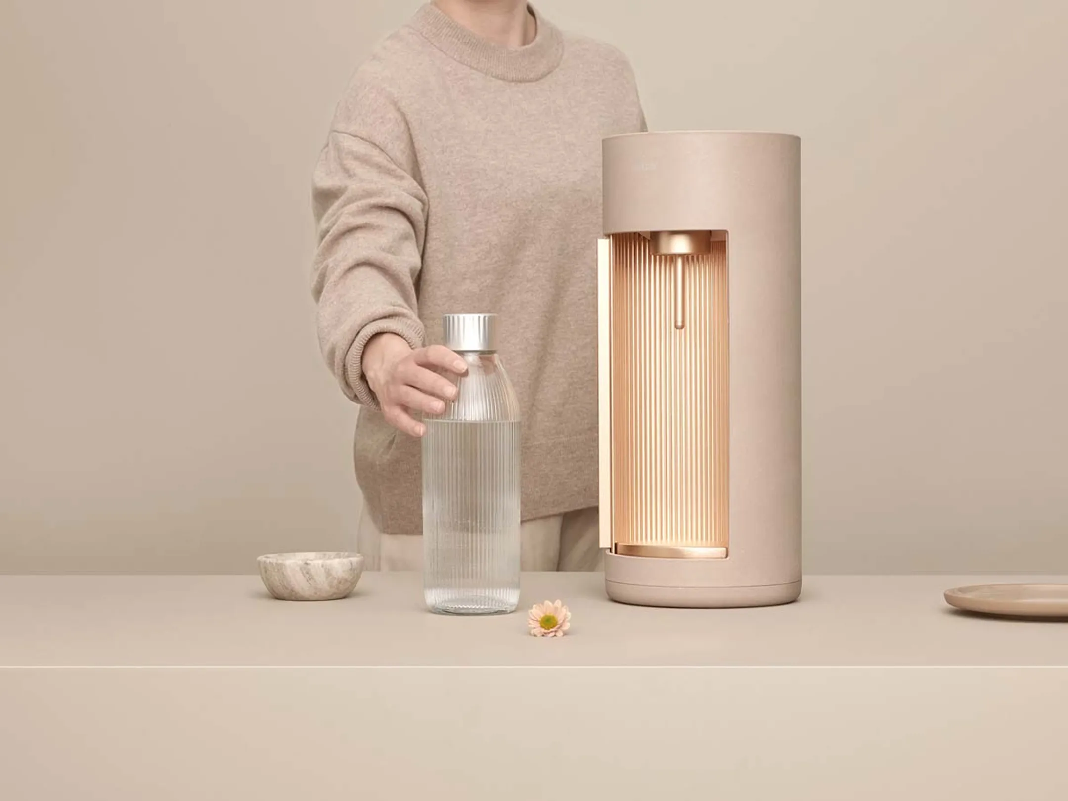 MySoda Machine à boisson pétillante Glassy Latte image