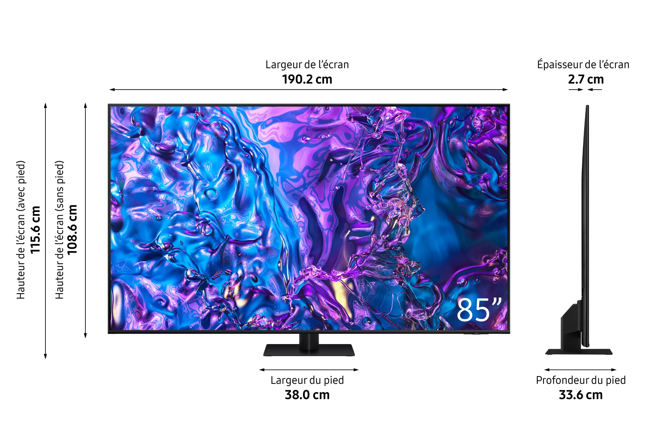 Samsung TV QLED 4K QE85Q70D - 85 pouces image
