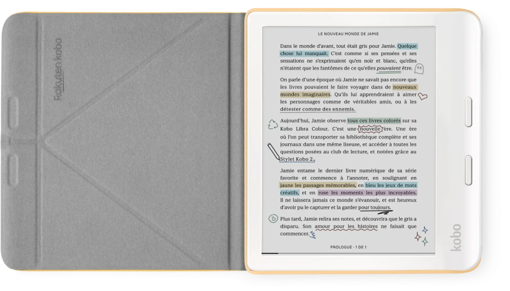 Kobo SleepCover - Butter Yellow image