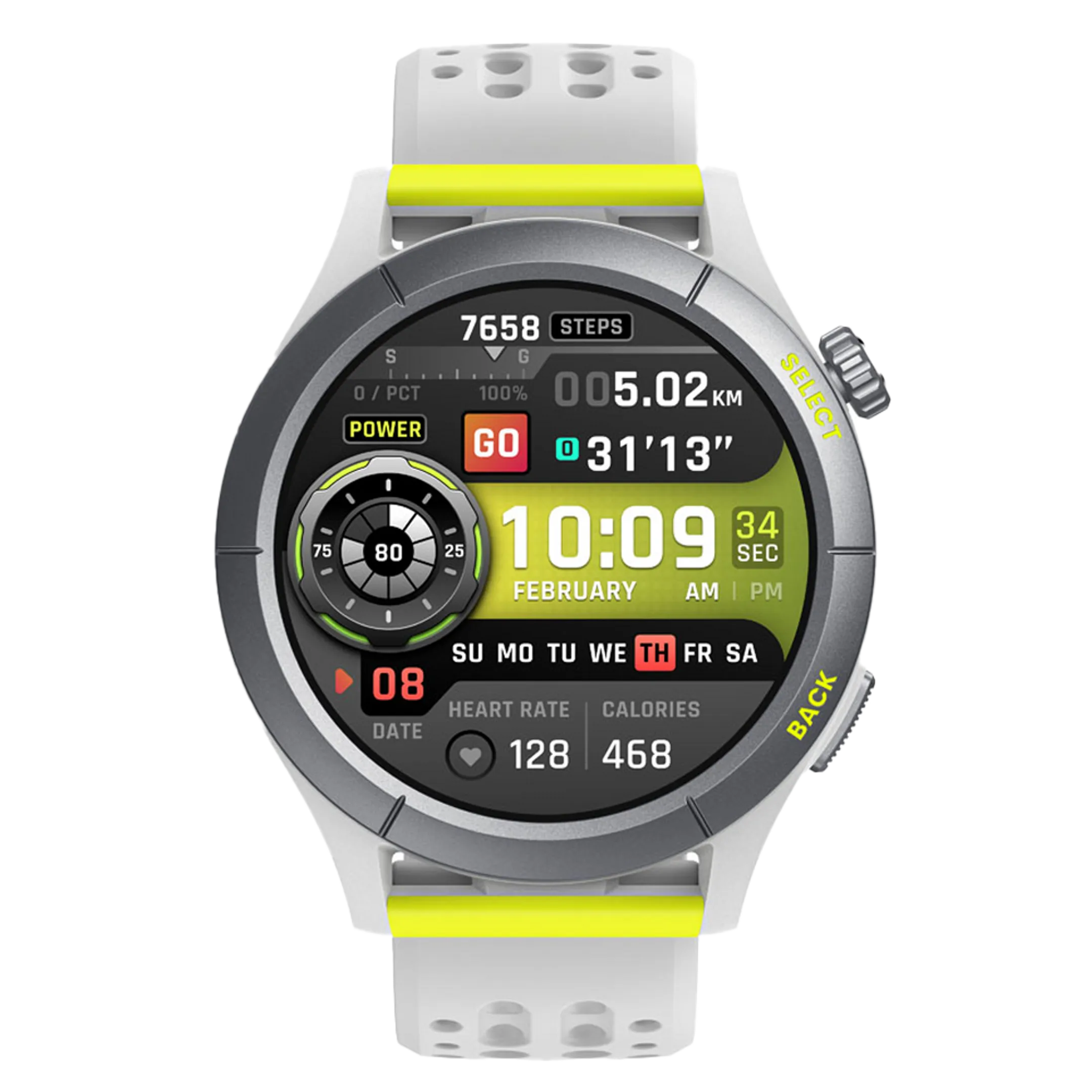 Cheetah Round - Gris