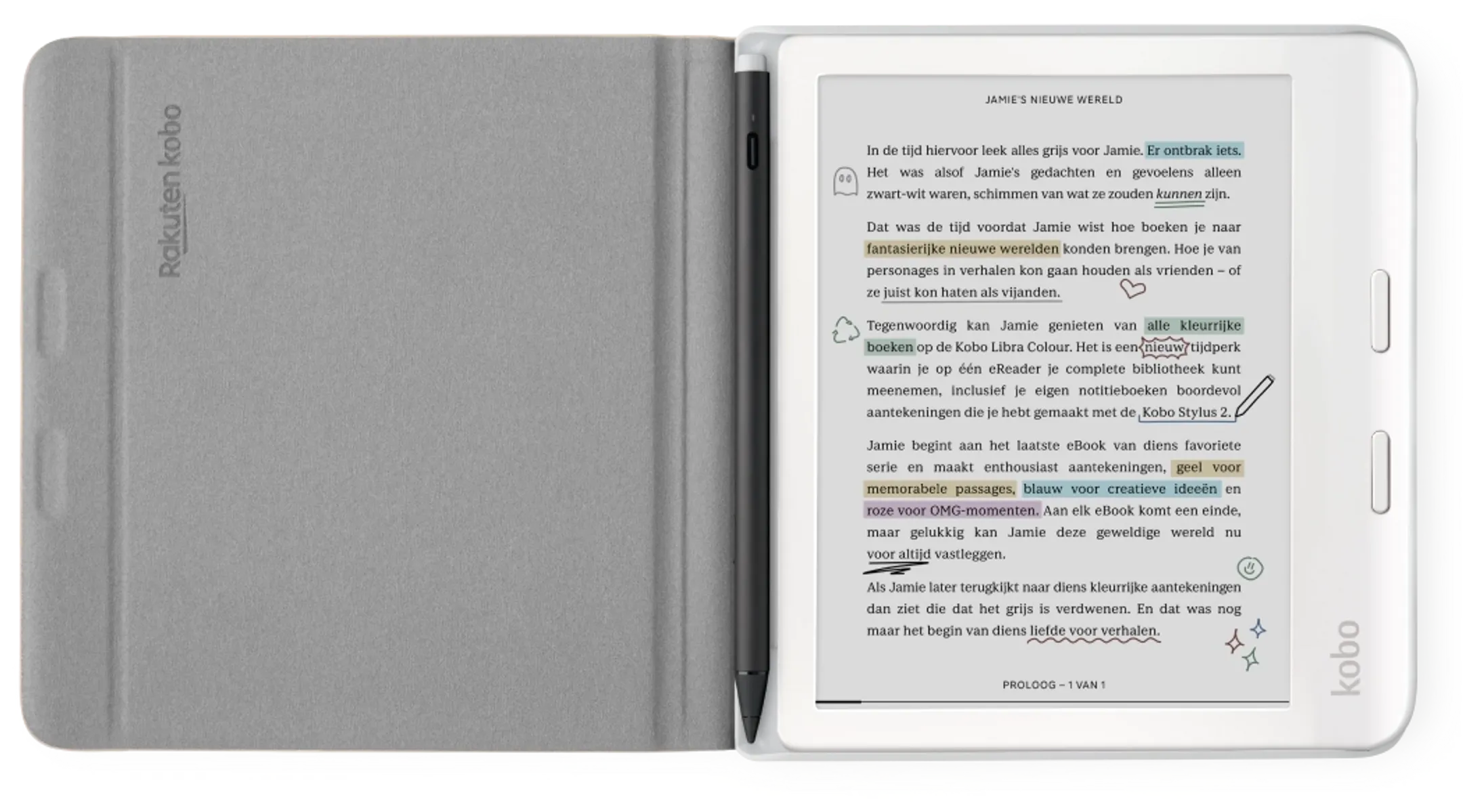 Kobo Notebook SleepCover voor Kobo Libra Colour image