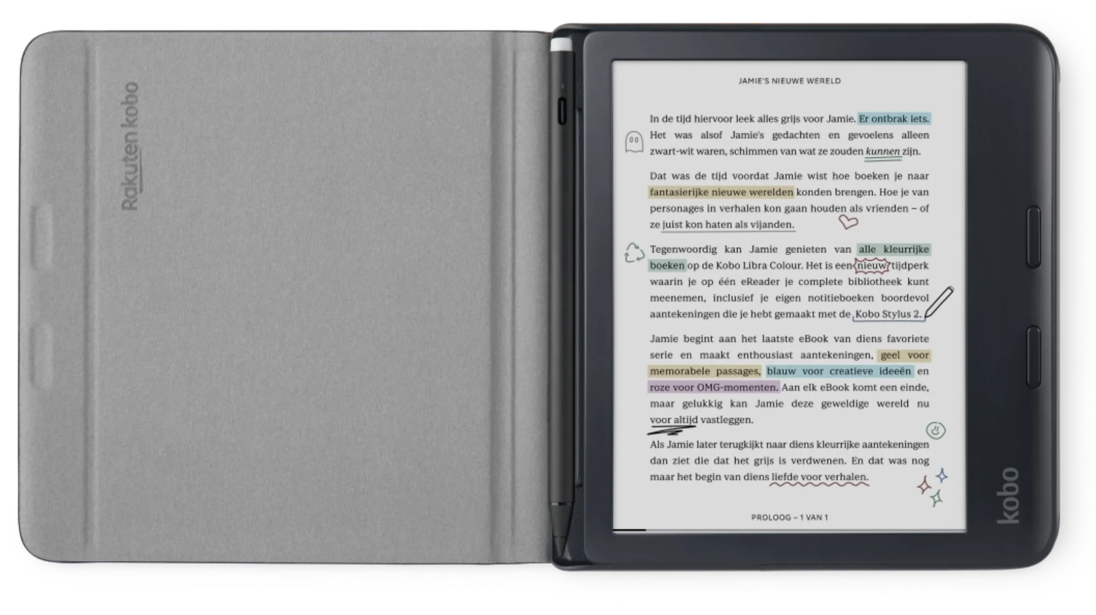 Kobo Notebook SleepCover voor Kobo Libra Colour image