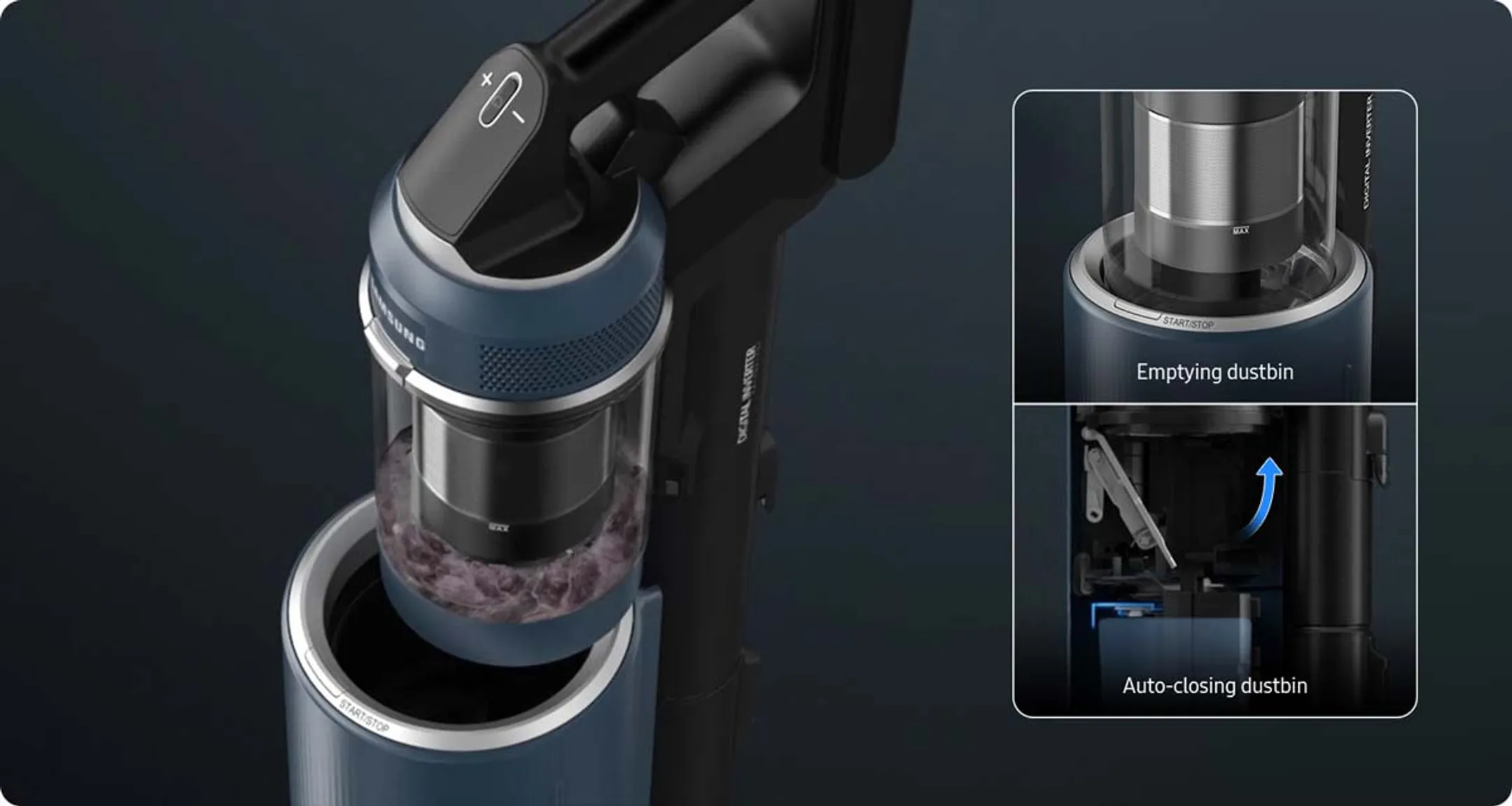 Samsung Steelstofzuiger Bespoke Jet Plus Midnight Blue VS20B95973B/WA image